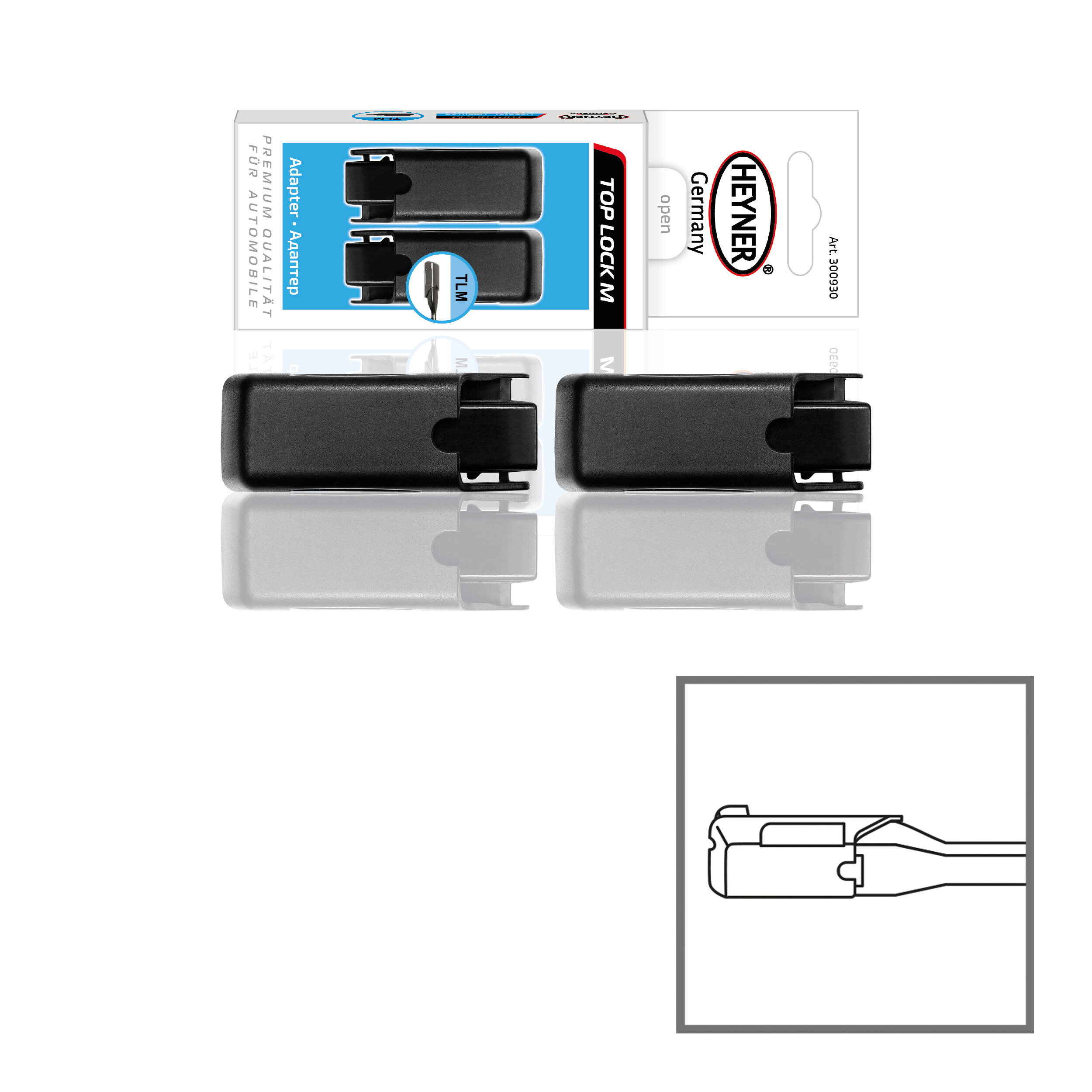 Adapter 2er-Set  HEYNER® TOP LOCK M