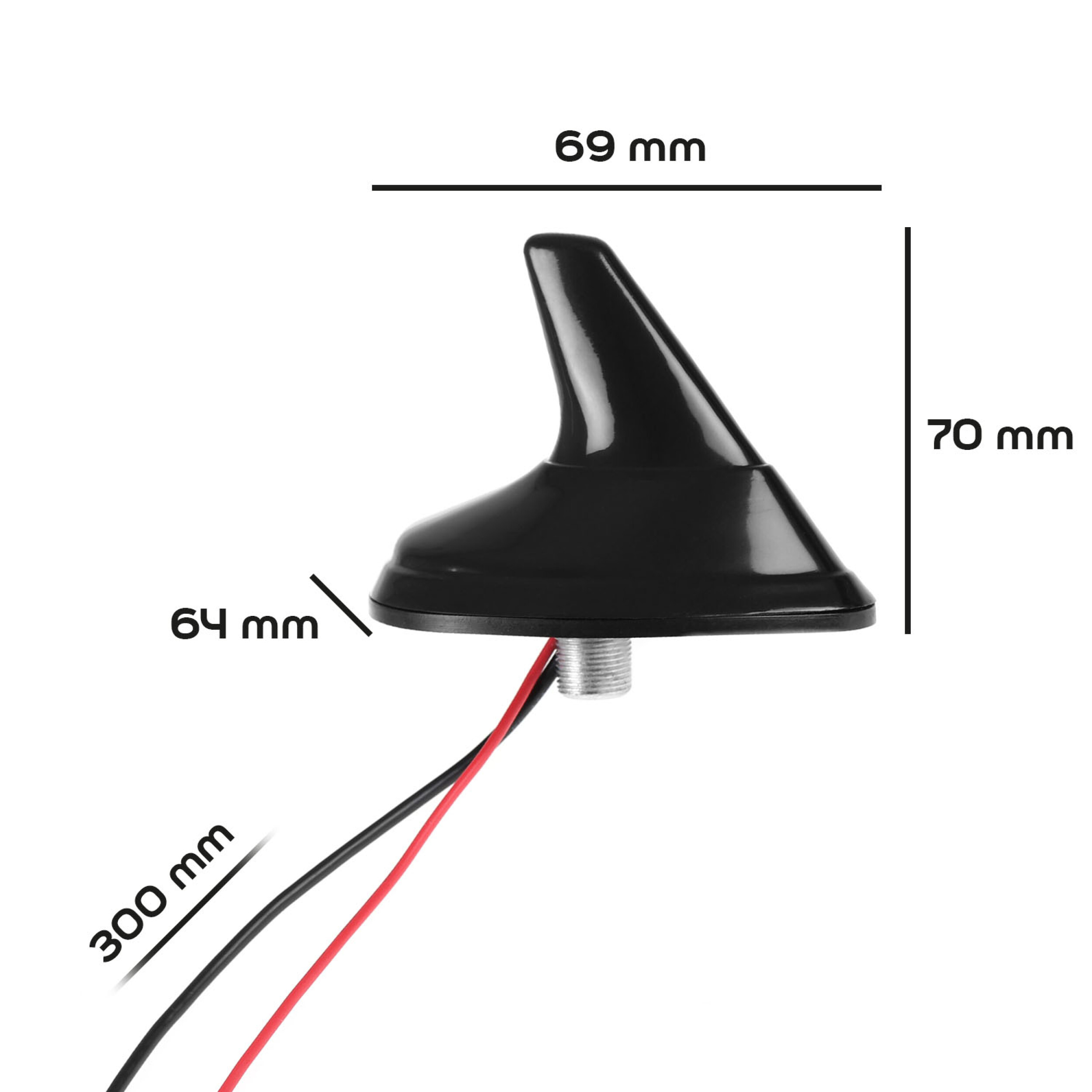Haifischflossen-Antenne Fin | alca® Antenne Aktiv