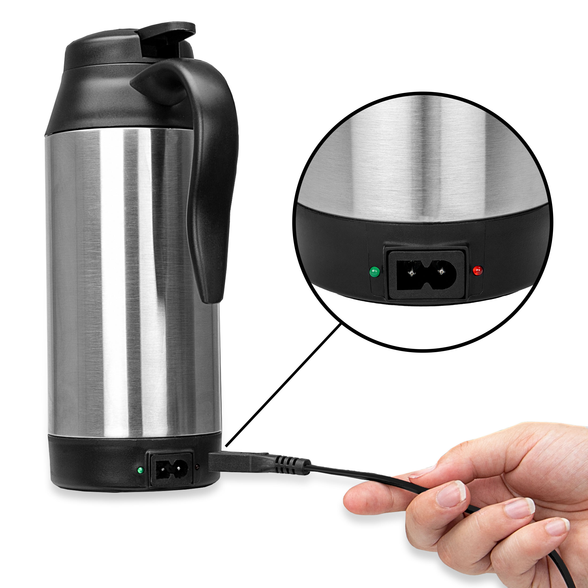 Travel kettle 12V / 24V | HEYNER® ThermoVar PRO 12 V