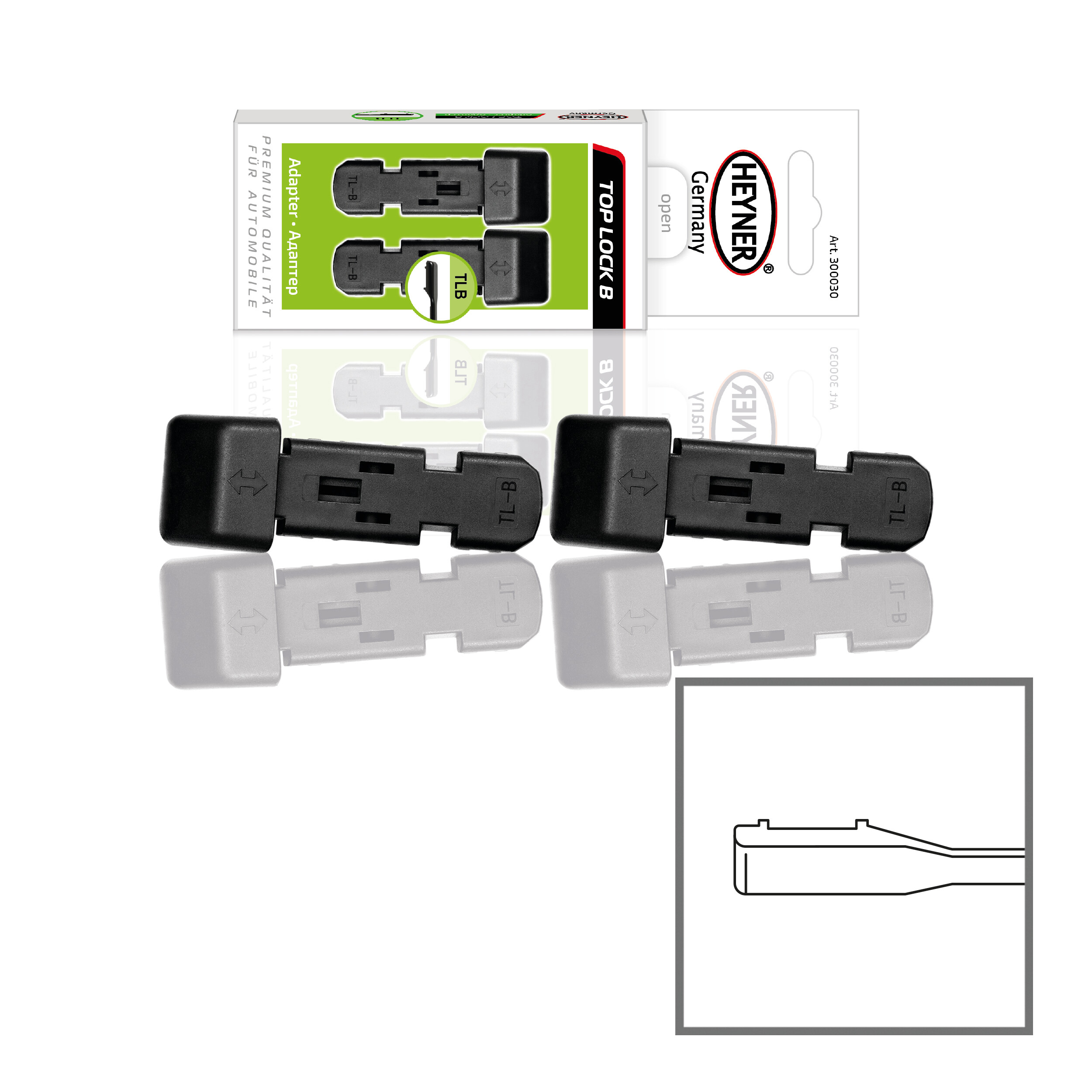 Adapter 2er-Set | HEYNER® TOP LOCK B