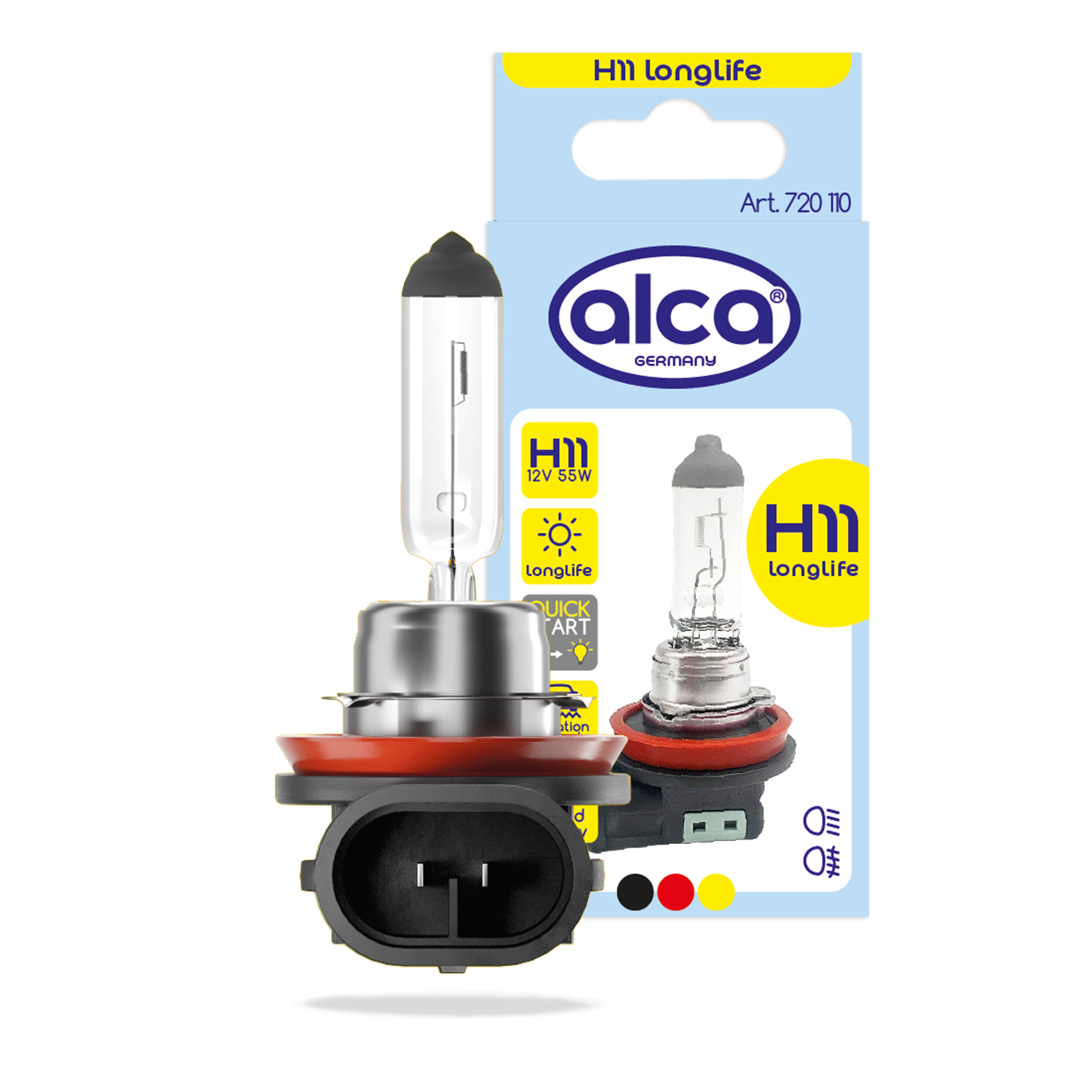 Halogenlampe H11 12V (55W) | alca® H11