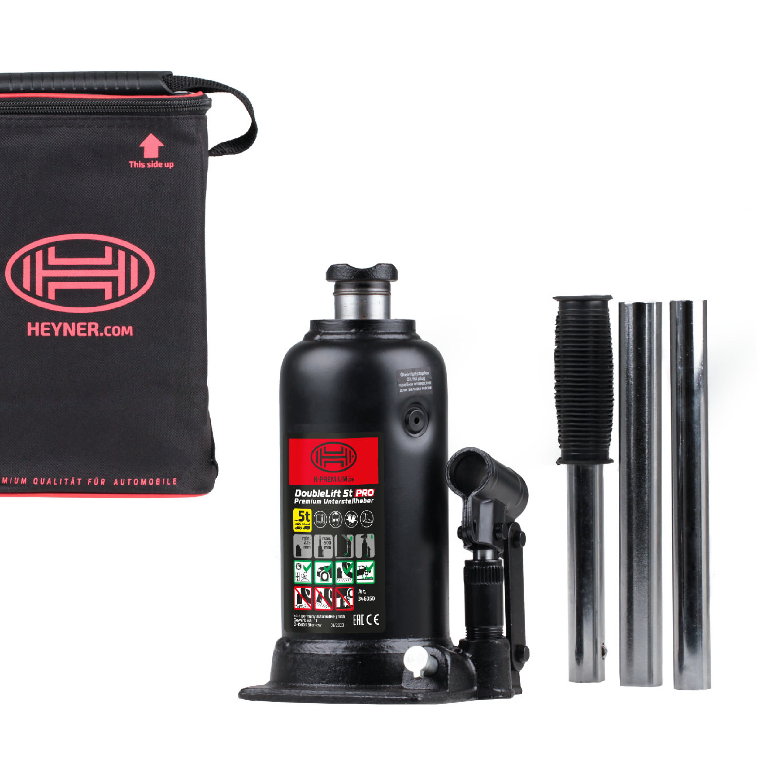 Hydraulischer Stempelwagenheber | HEYNER® DoubleLift 5t PRO