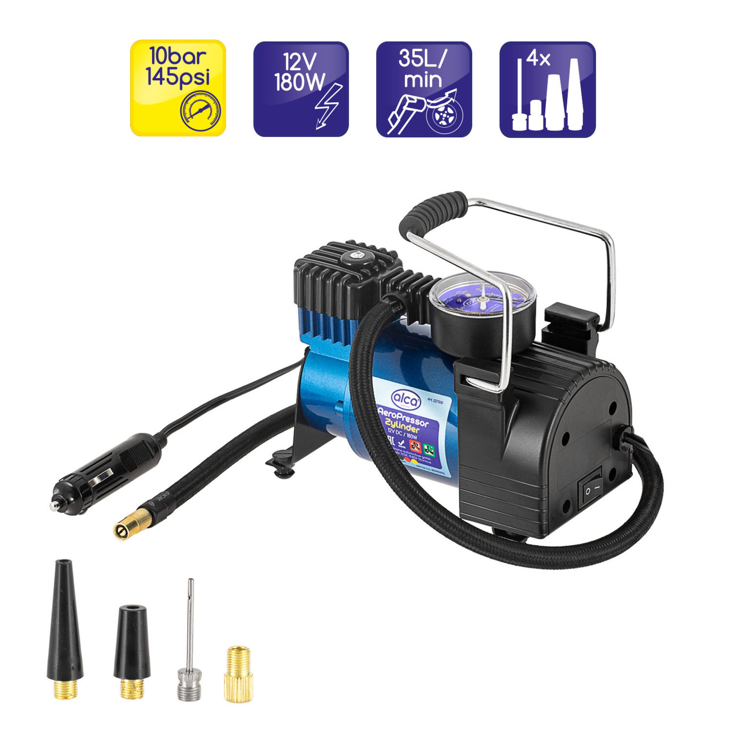 Kompressor 12V 35L | alca® AeroPressor Zylinder