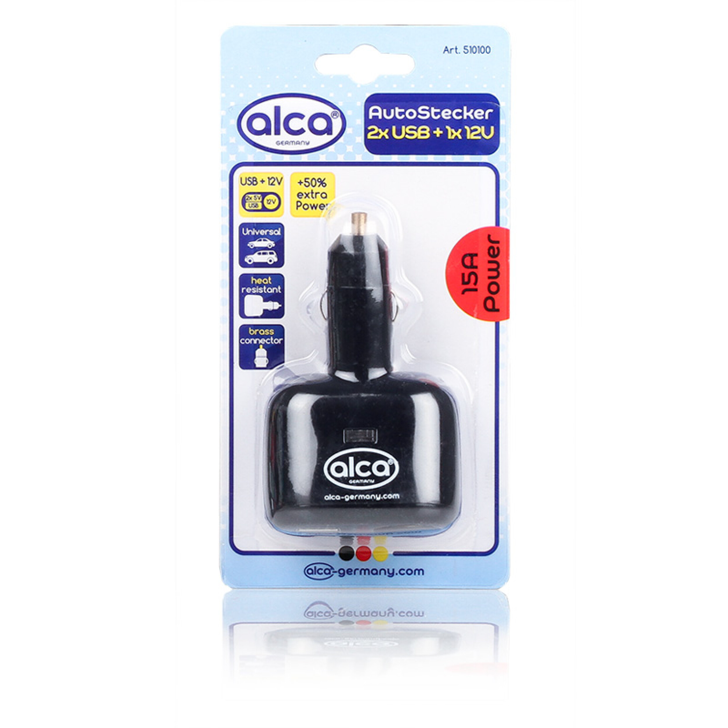 Multistecker | alca® Auto Stecker 2USB + 1 12V