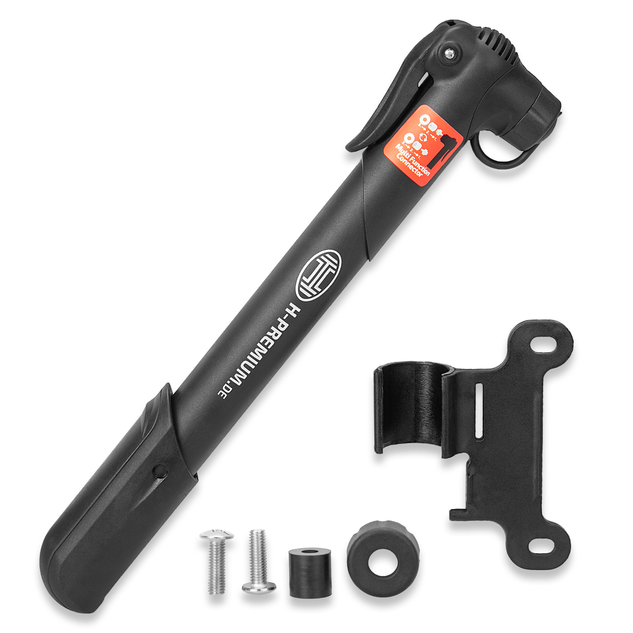 Mini Hand-Luftpumpe für Fahrräder | HEYNER® AeroStarCompact PRO