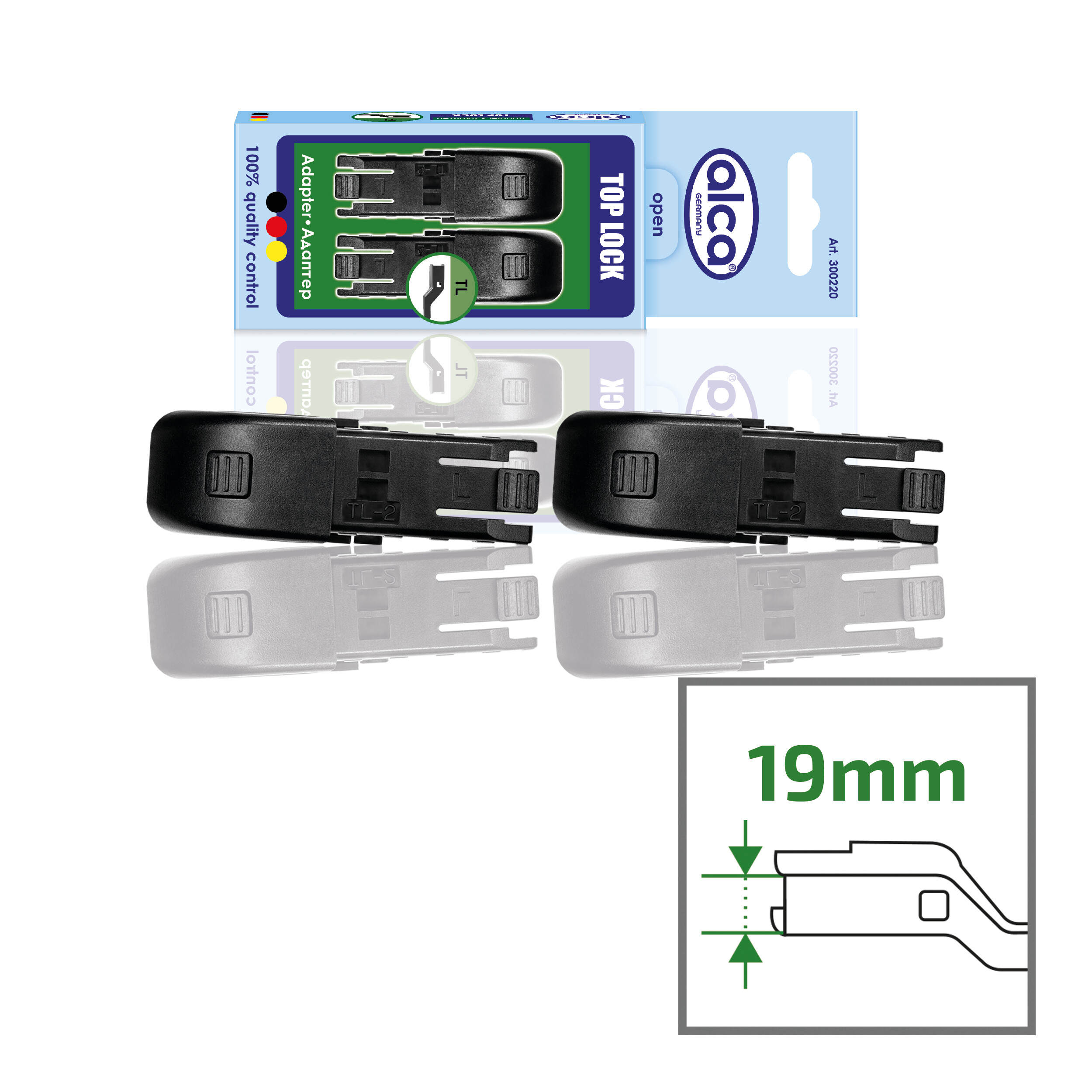 Adapter 2er-Set | alca® TOP LOCK