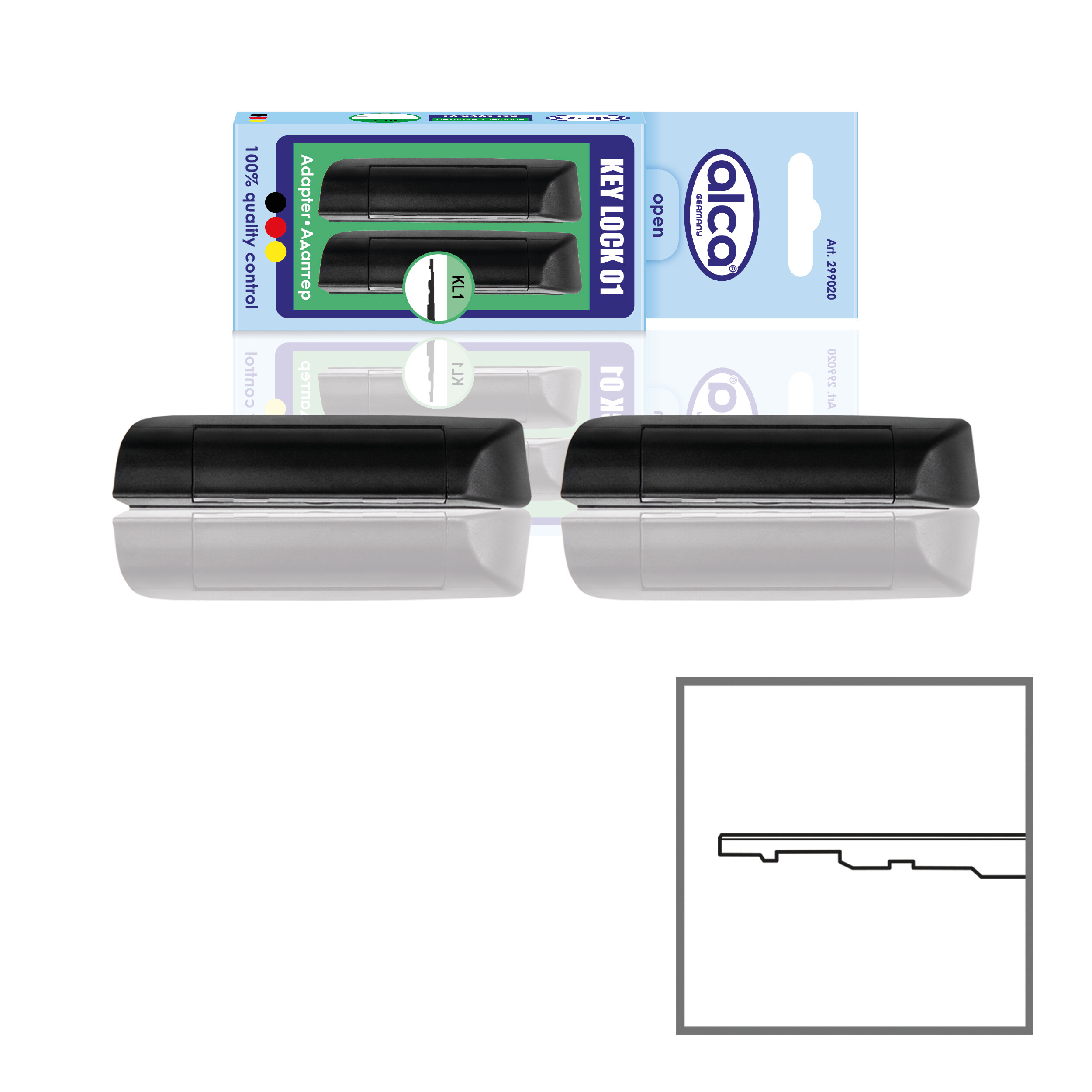 Adapter 2er-Set | alca® KEY LOCK