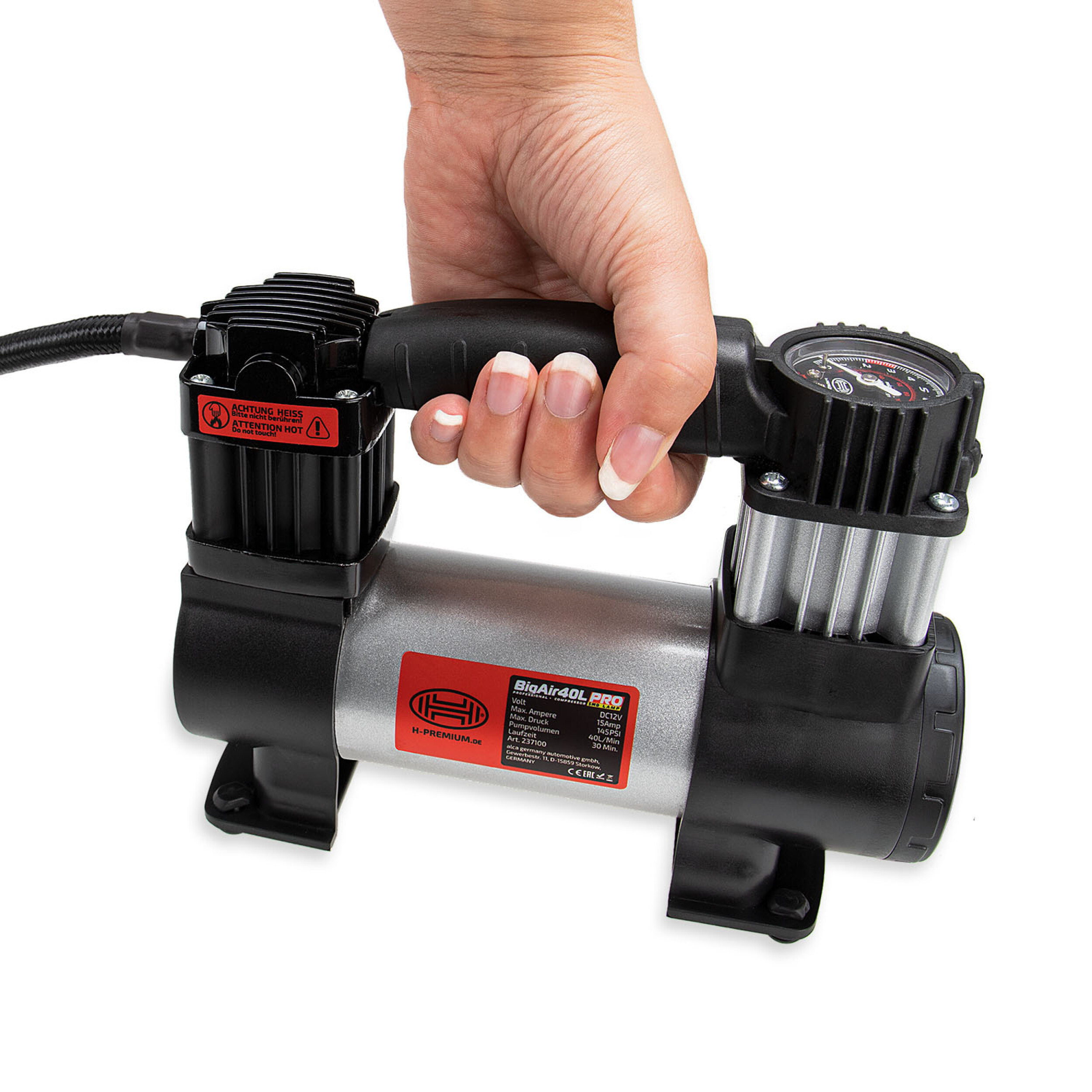 Kompressor 12V ''Big Air 40L'' Lamplight | HEYNER® BigAir40L PRO