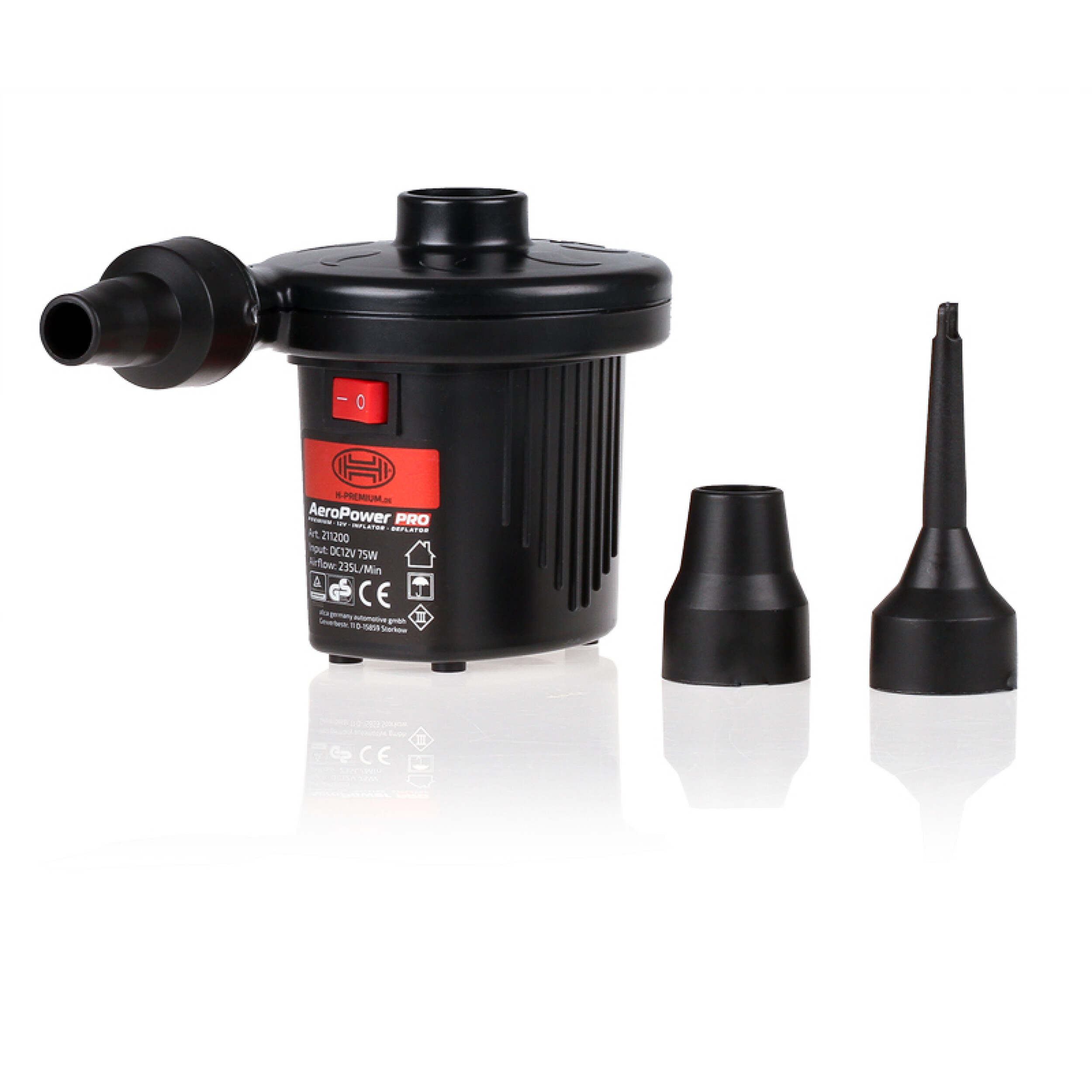 Camping-Luftpumpe 12 V + 230 V | HEYNER® AeroPower PRO