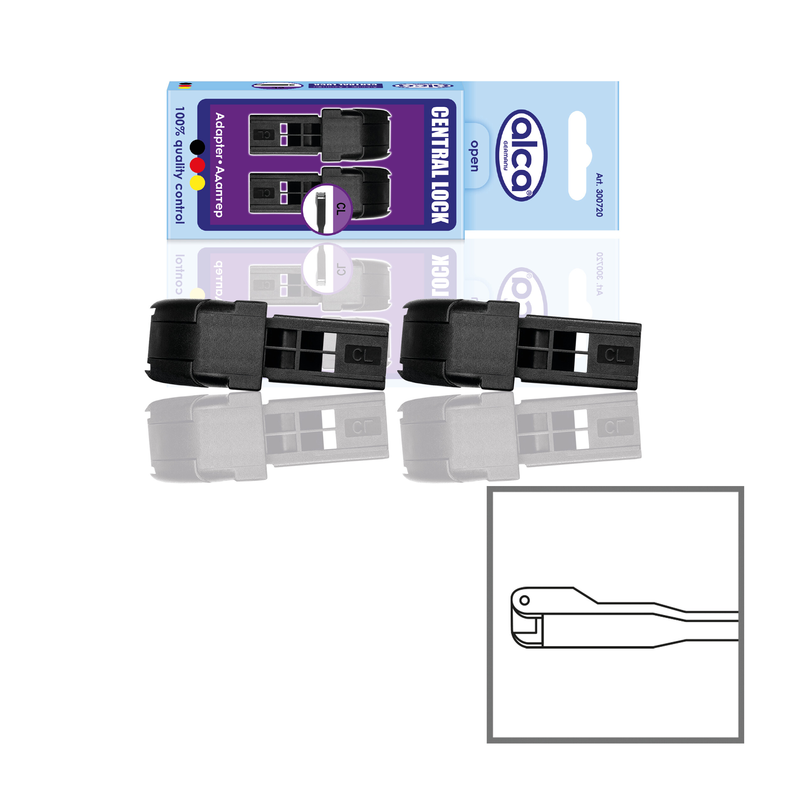 Adapter 2er-Set | alca® CENTRAL LOCK