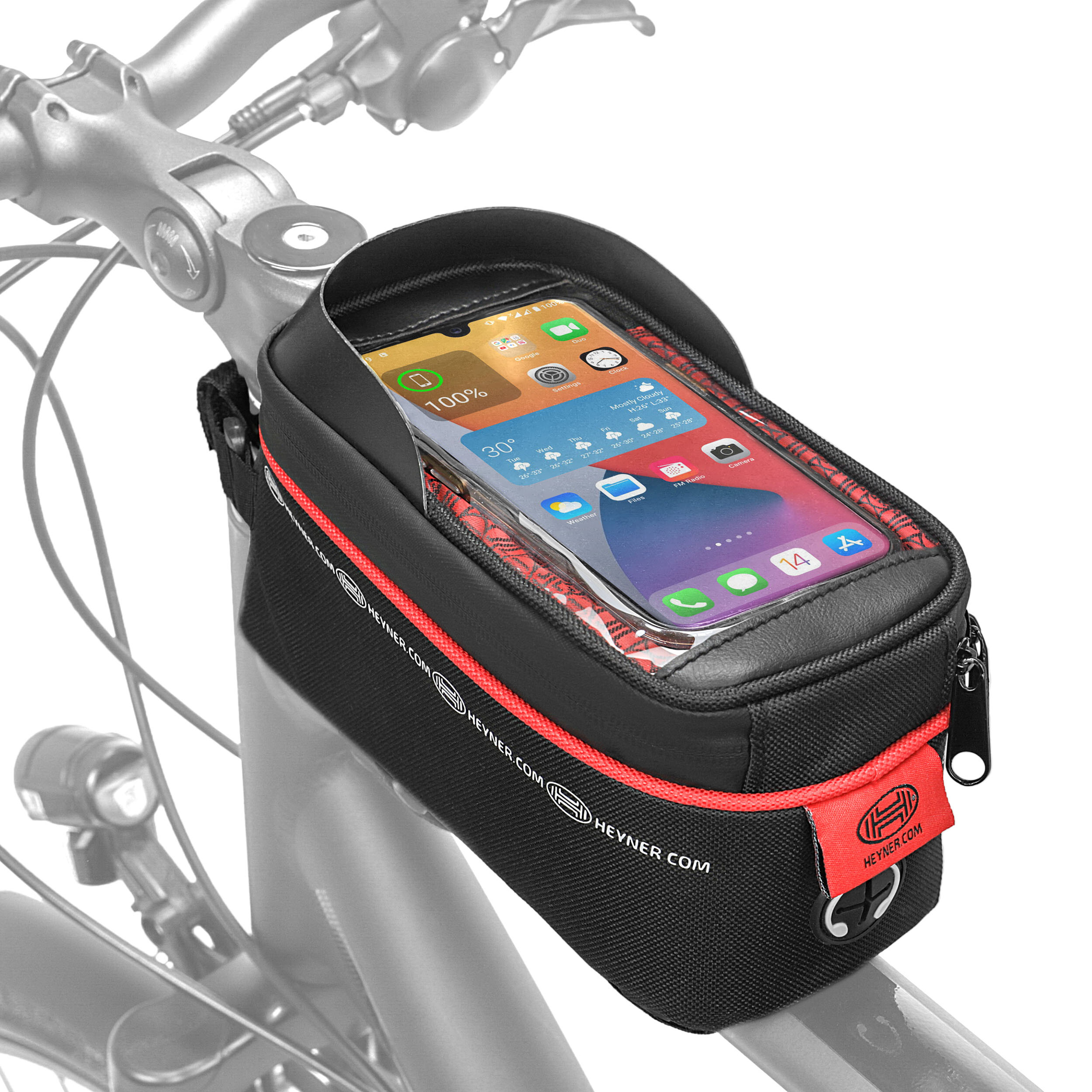 Fahrradtasche mit Handyhalterung (wasserdicht) | HEYNER® FrameOrganizer PRO