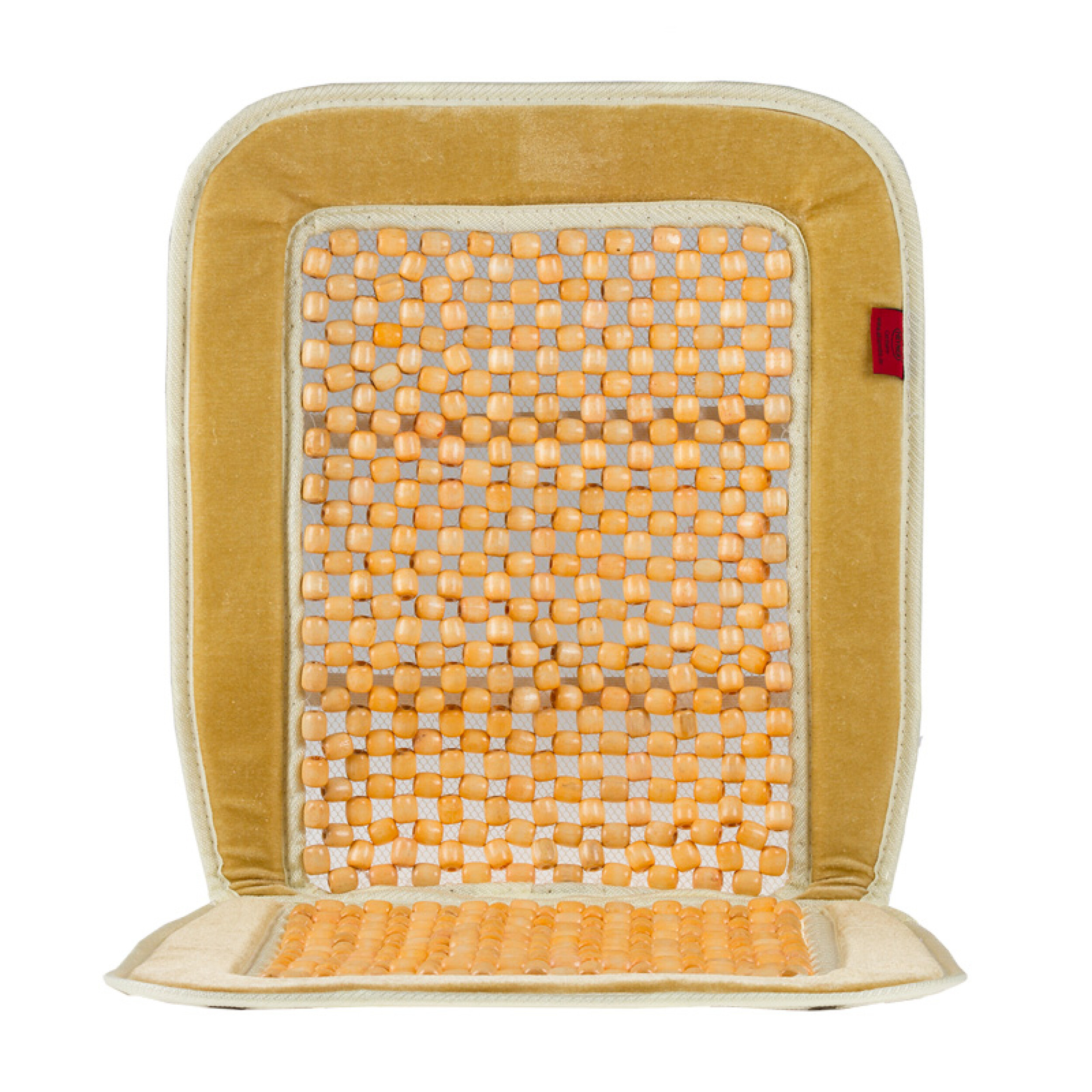 Premium Holzkugel-Sitzauflage | HEYNER® Velvet Comfort PRO