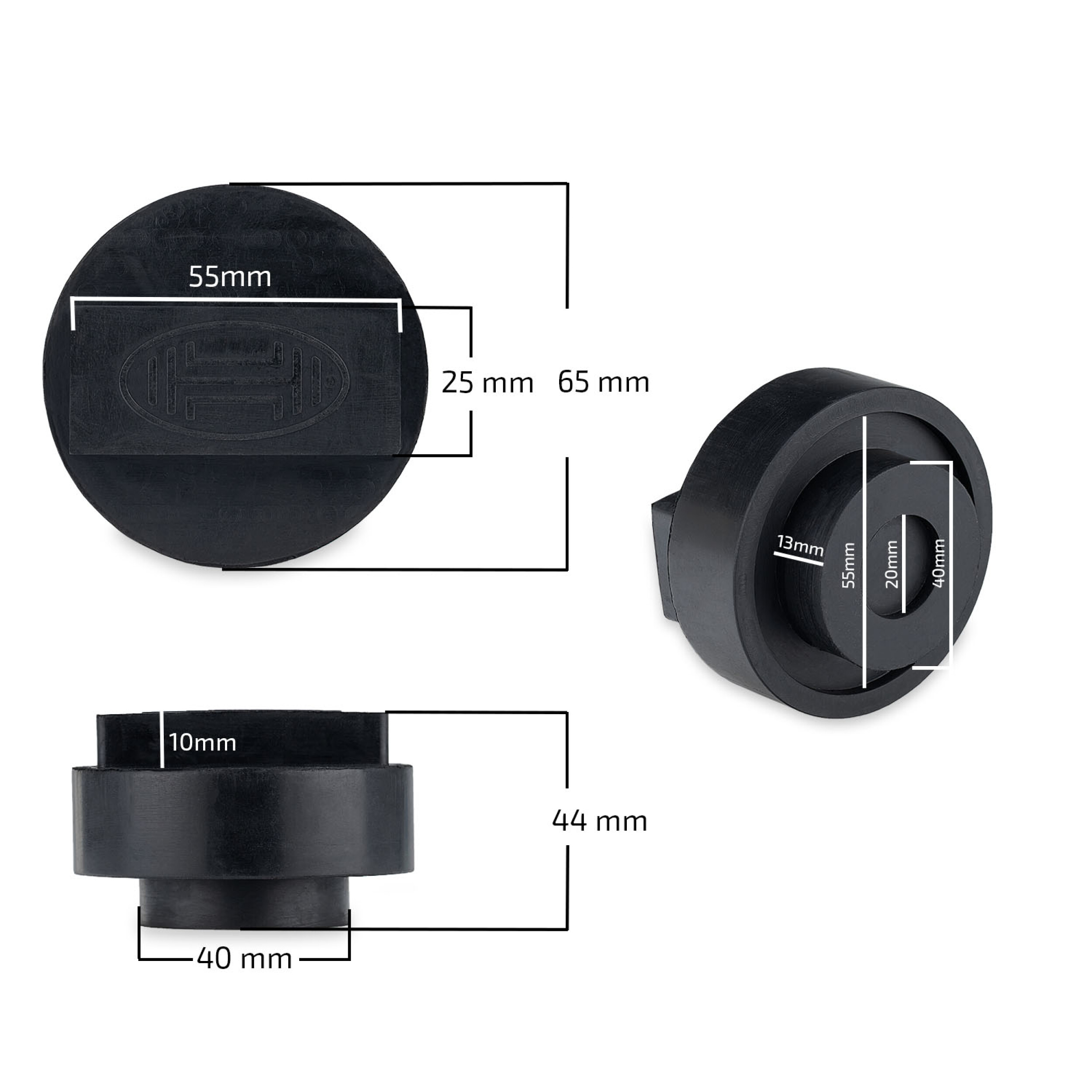 Gummiauflage für Rangierwagenheber | HEYNER® RubberPad AUDI