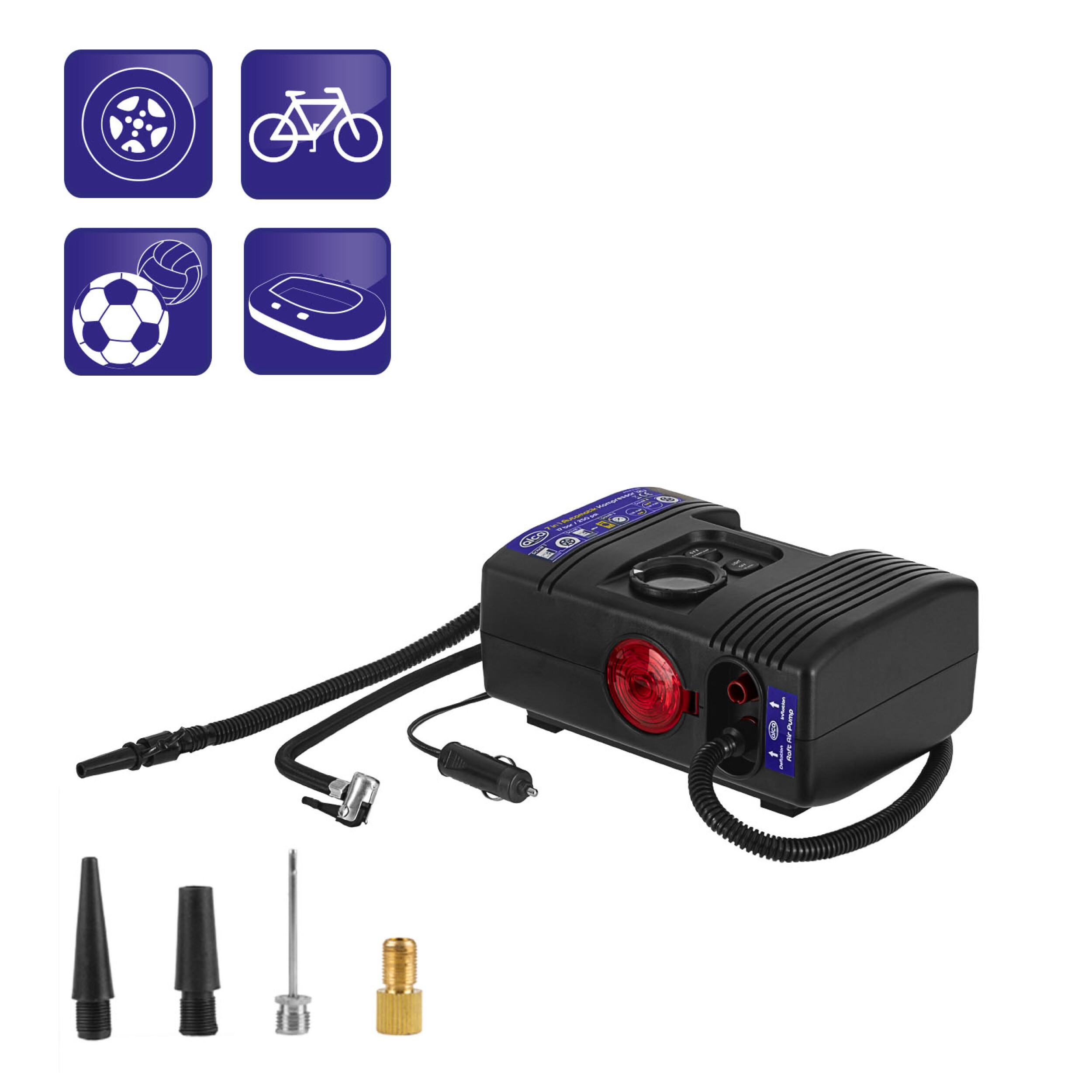 Kompressor 12 V ''7 in 1'' | alca® AeroPressor Automatik