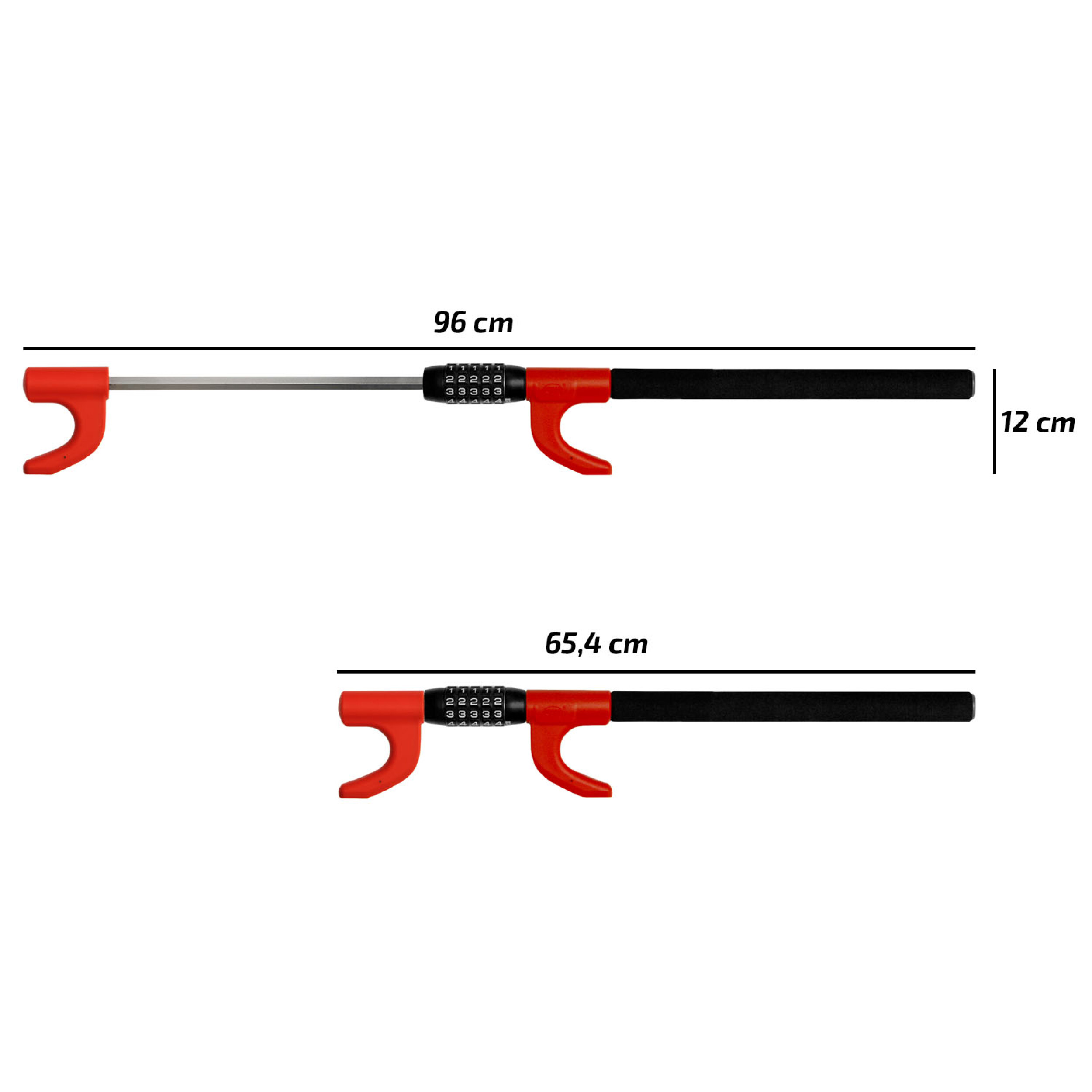 Premium Lenkradsperre Zahlenschloss | HEYNER® WheelBlock PRO