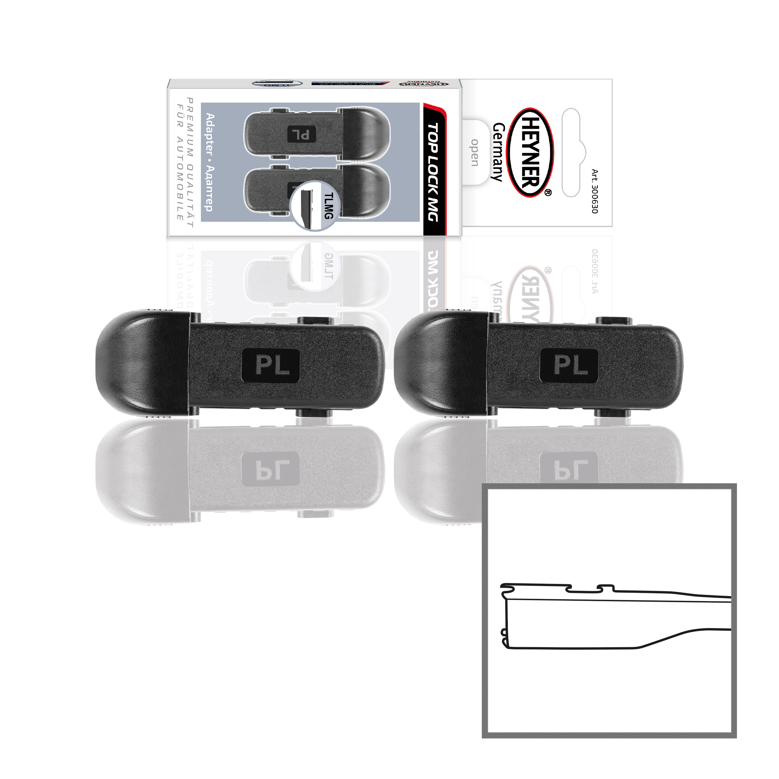 Adapter 2er-Set | HEYNER® TOP LOCK MG