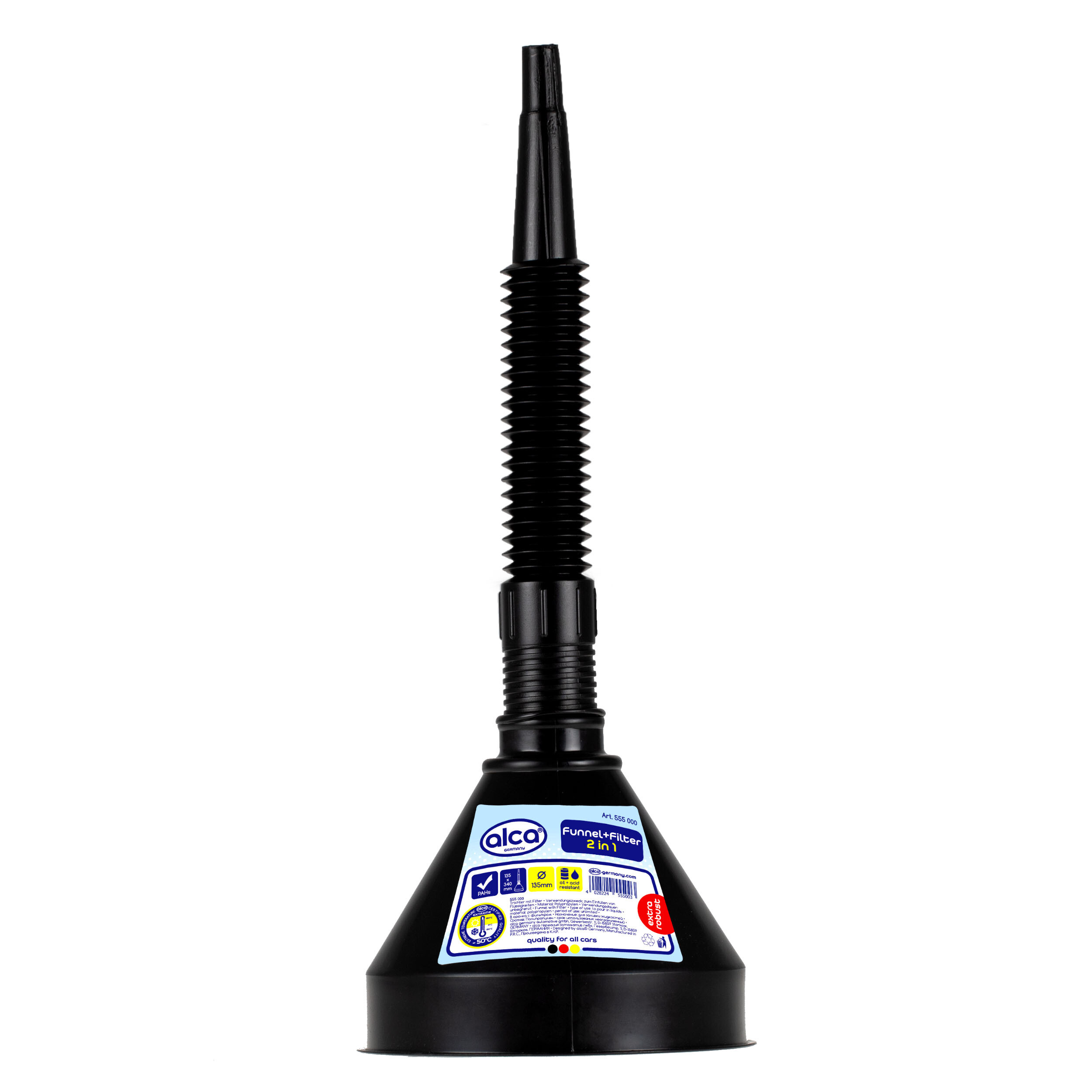 Funnel with filter | alca® Funnel+Filter 2in1