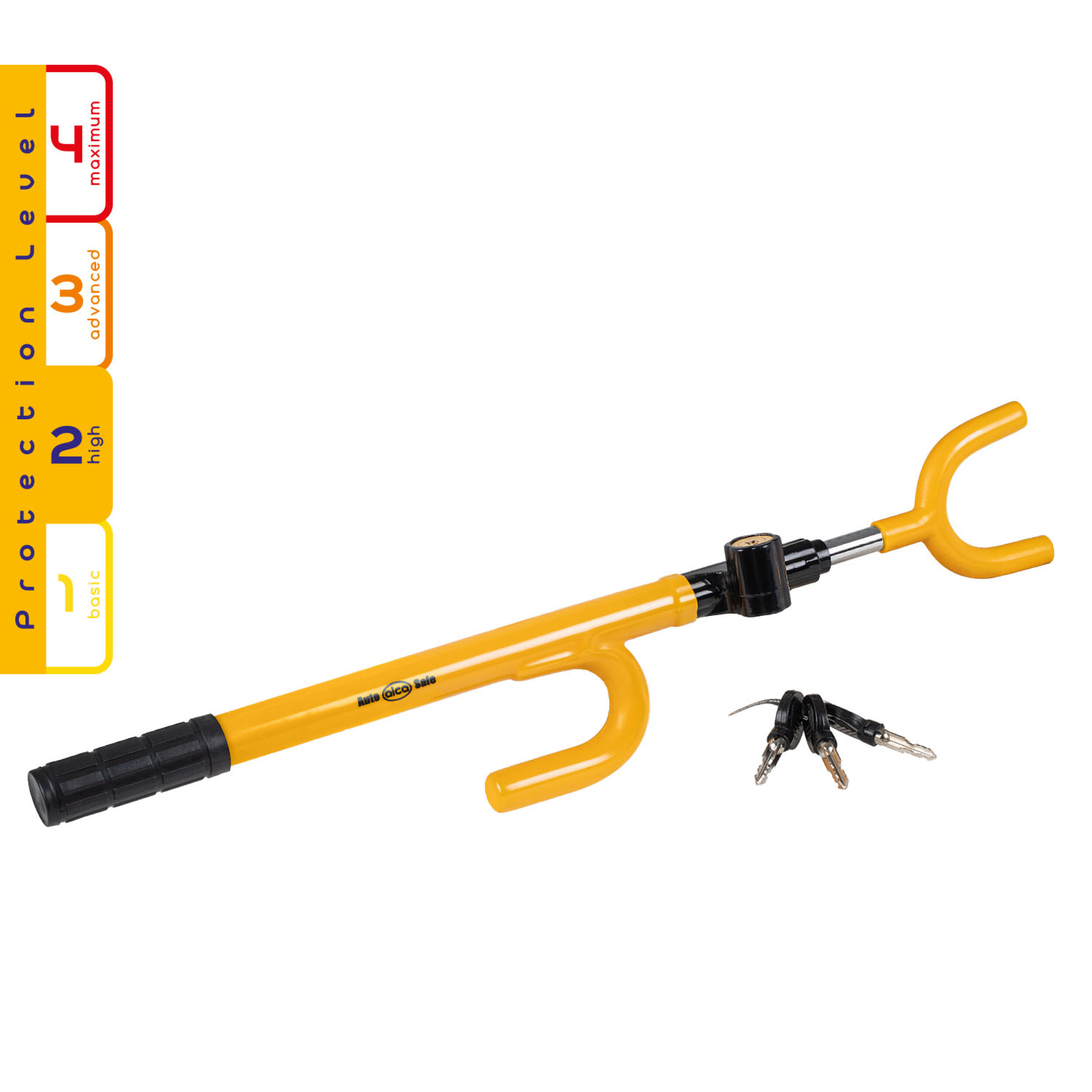 Lenkradsperre mit Schlüssel | alca® AutoSafe Wheel Blocker