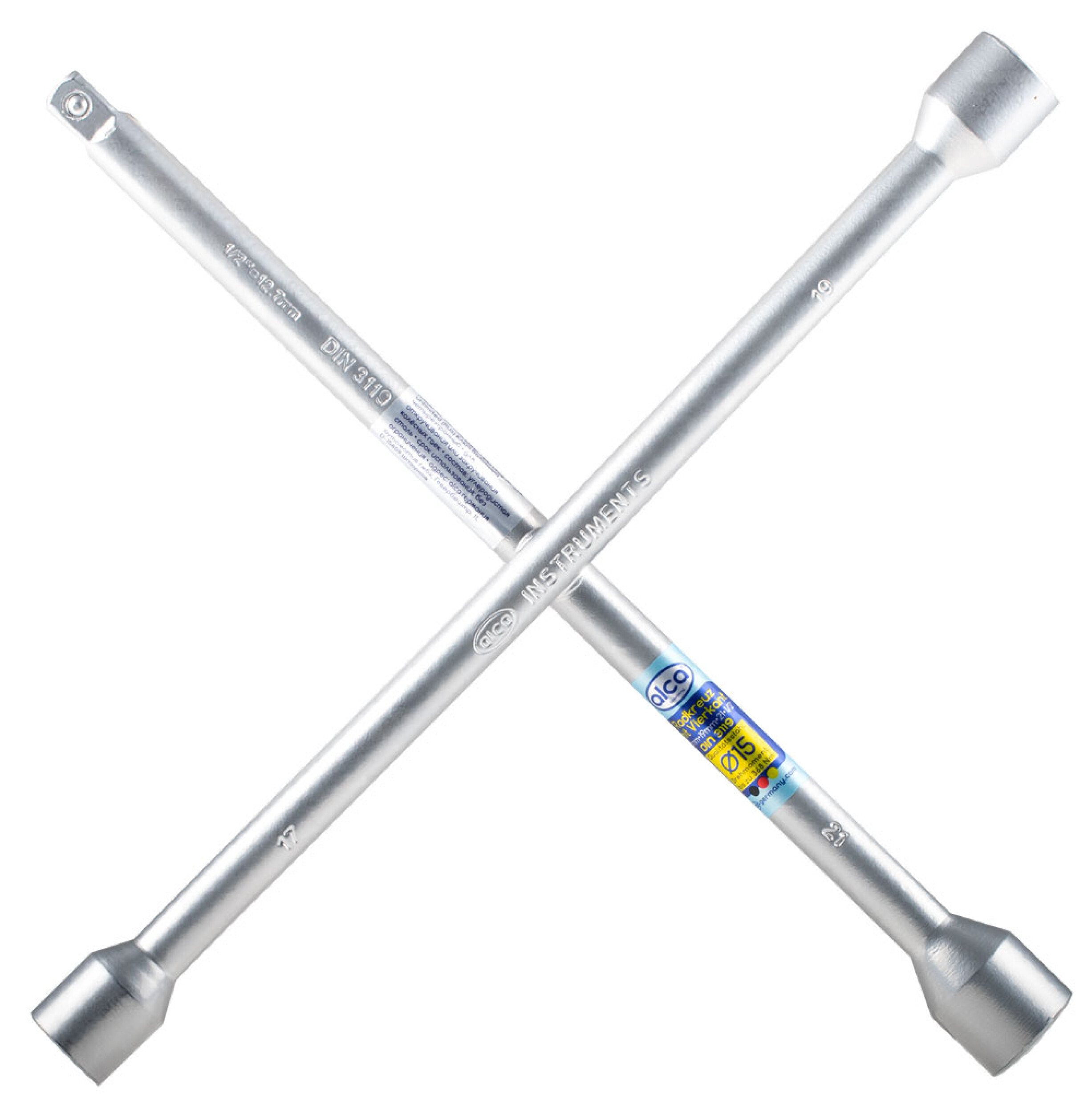 Radkreuzschlüssel | alca® X-Instrument mit Vierkant