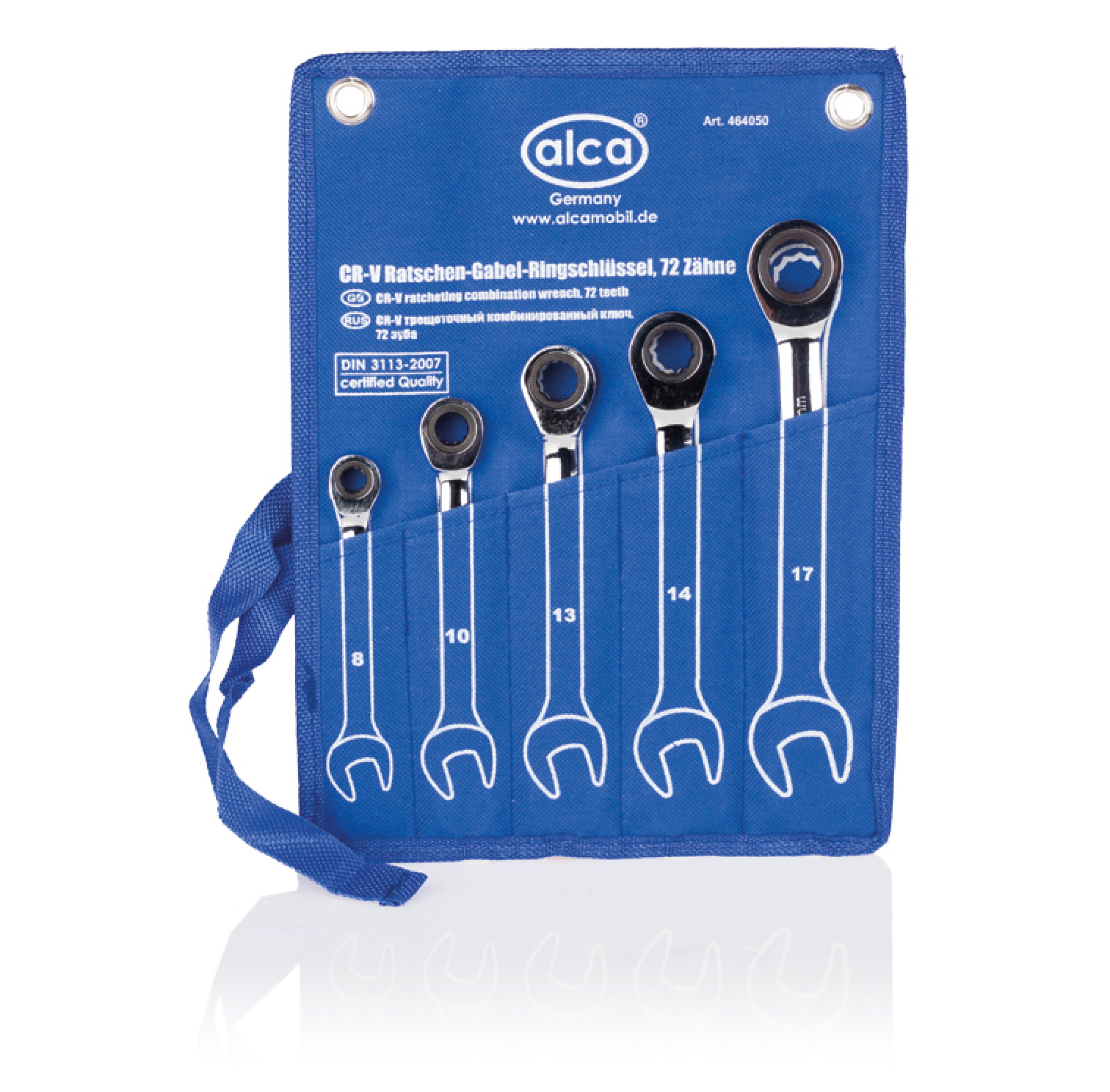 Cr-V Ratschen-Gabelring-Schlüssel Set | alca® Wrench Instrument 5T