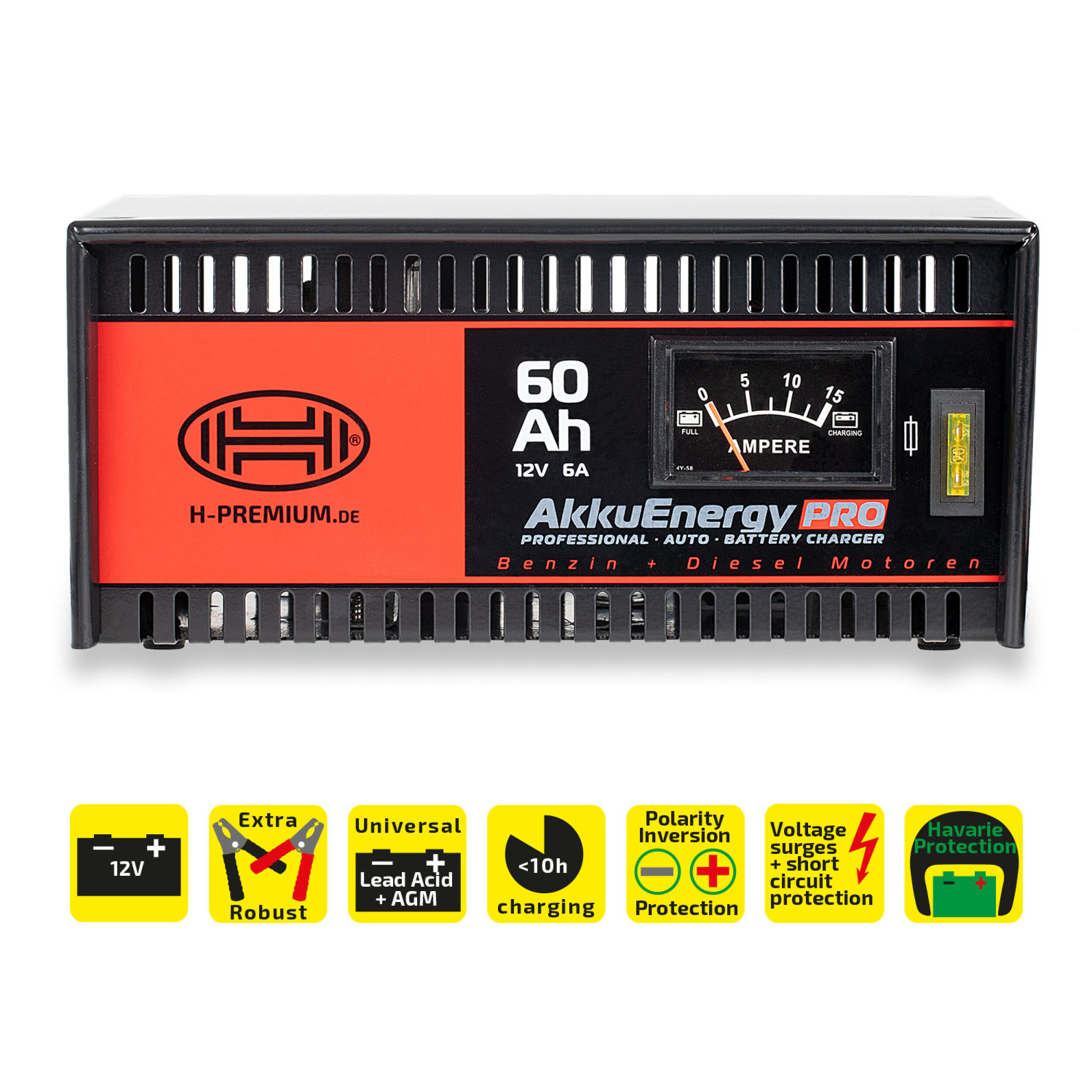 Autobatterie-Ladegerät 12 V | HEYNER® AkkuEnergy PRO