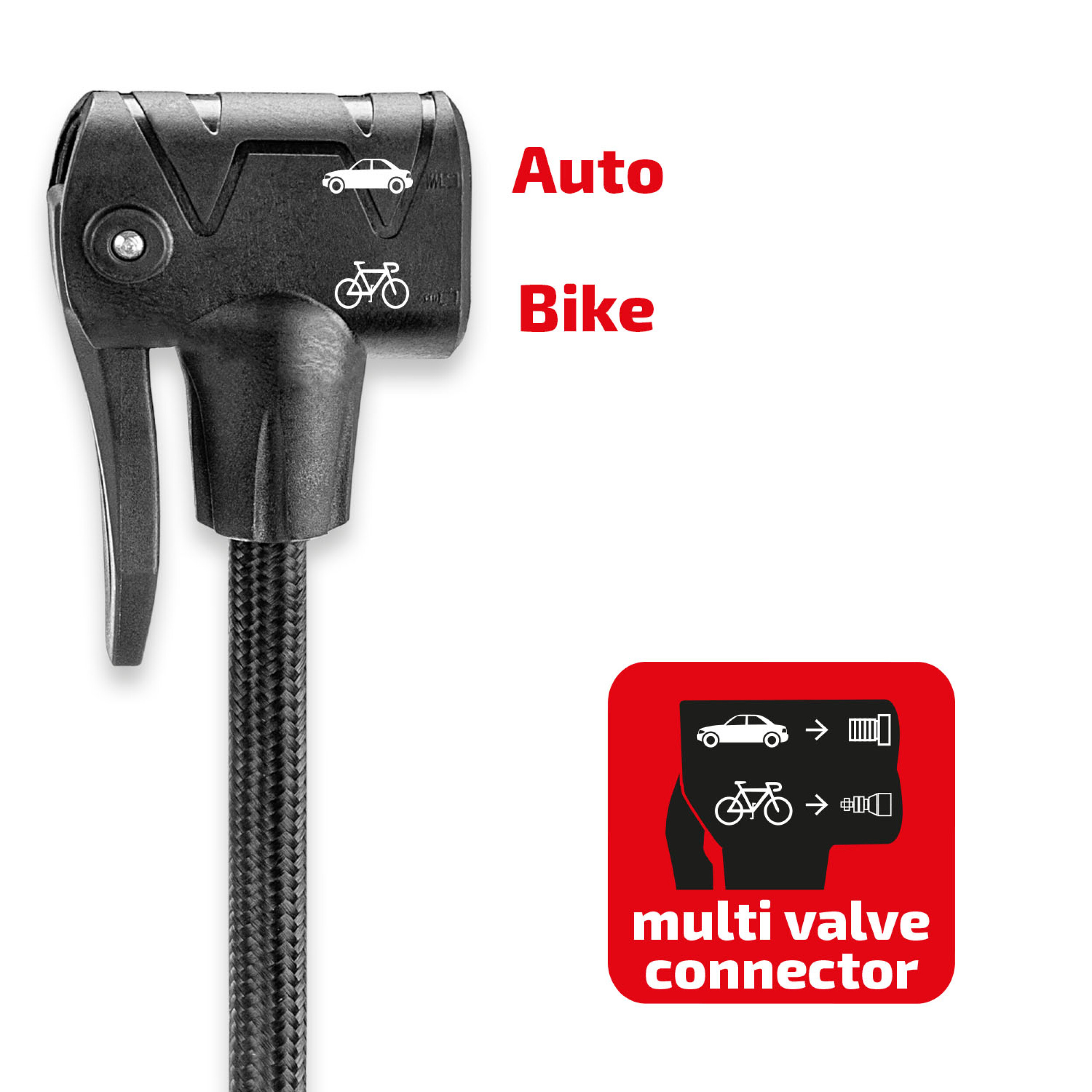 Fußluftpumpe mit Manometer | HEYNER® PedalPower PRO