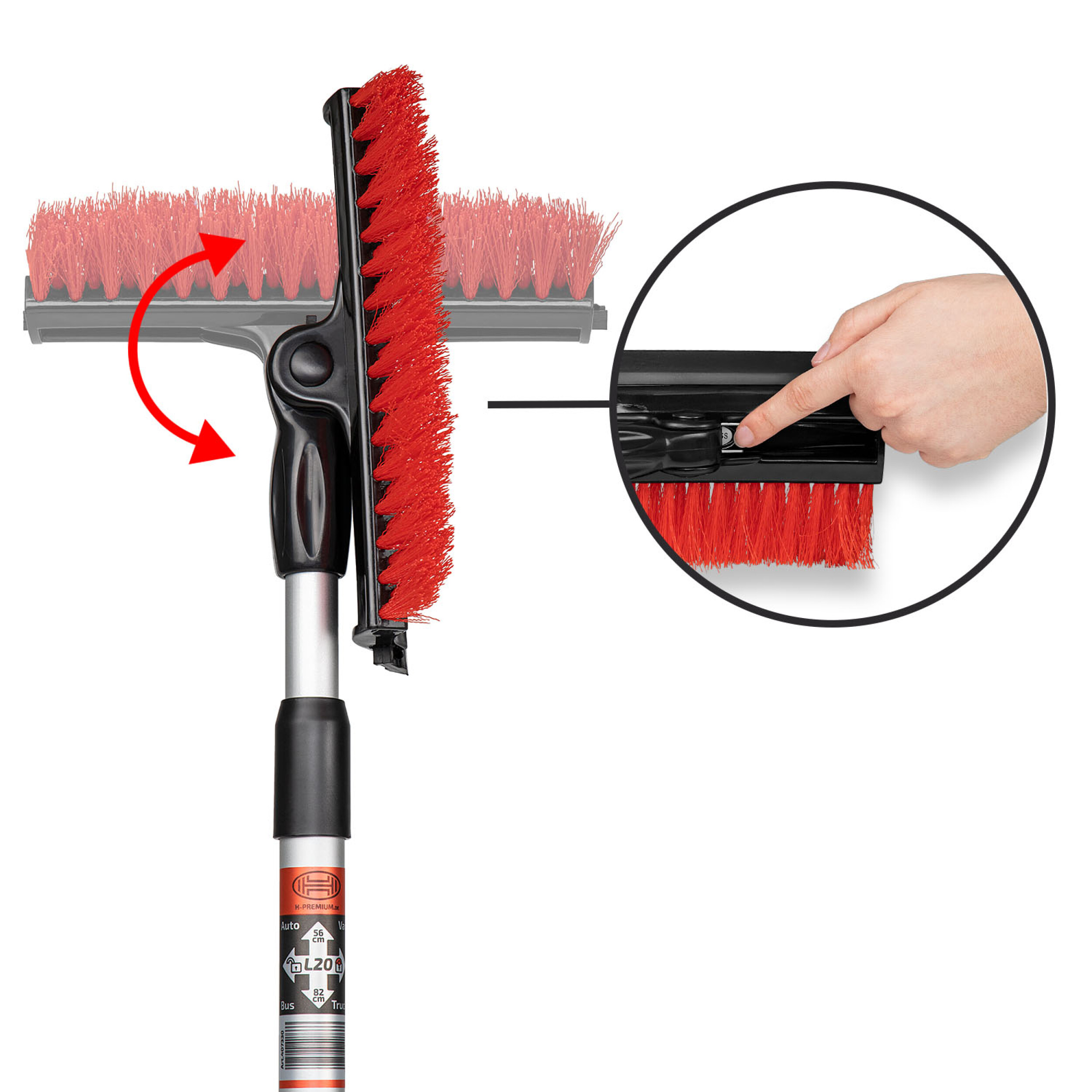 Scheibenreiniger AllSeasons Alu L20x82 4in1 | HEYNER® All Seasons Cleaner PRO