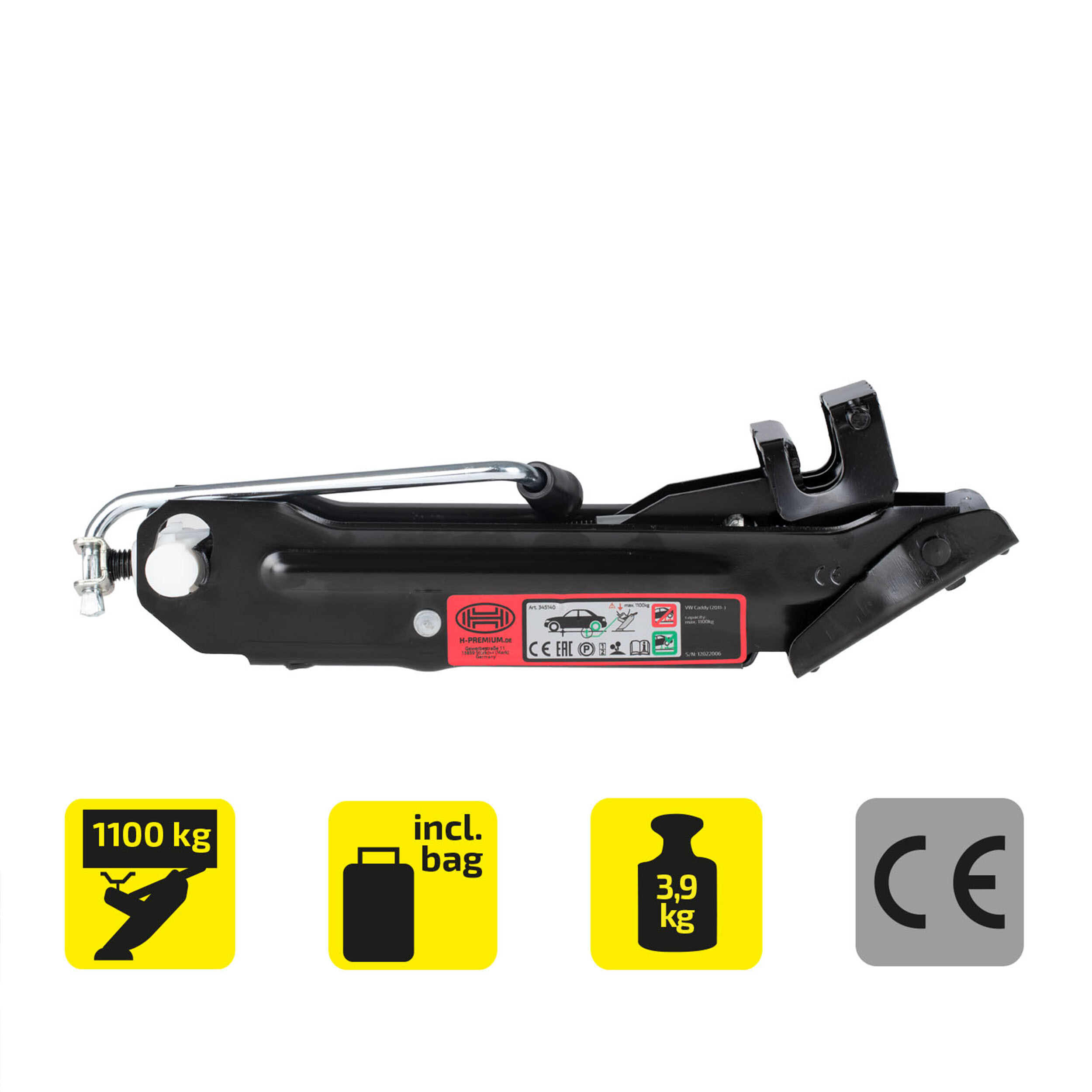 Wagenheber Caddy 1100kg | HEYNER® OEM Lift PRO