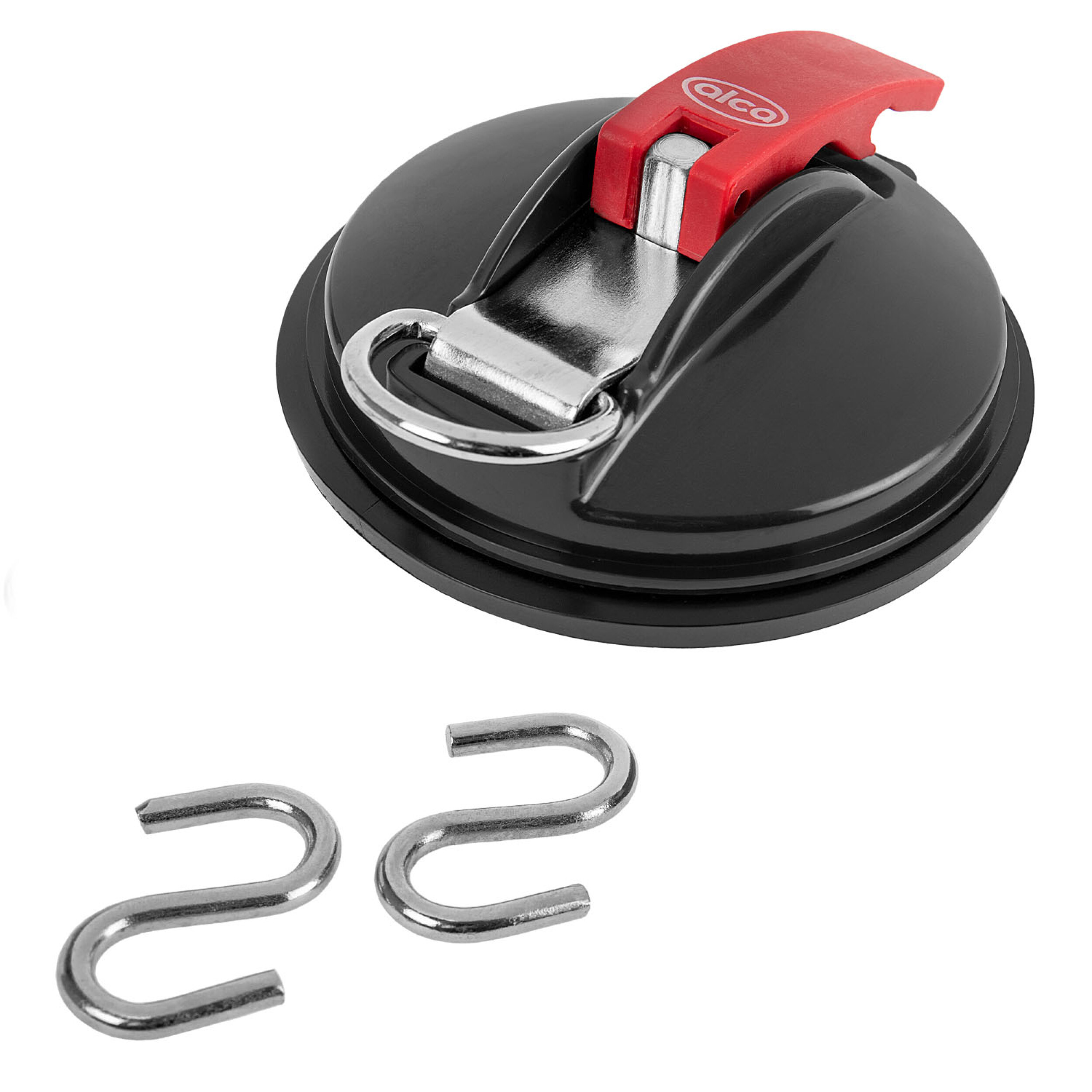 Saugnapf-Befestigung mit Haken | alca® SUCTION CUP