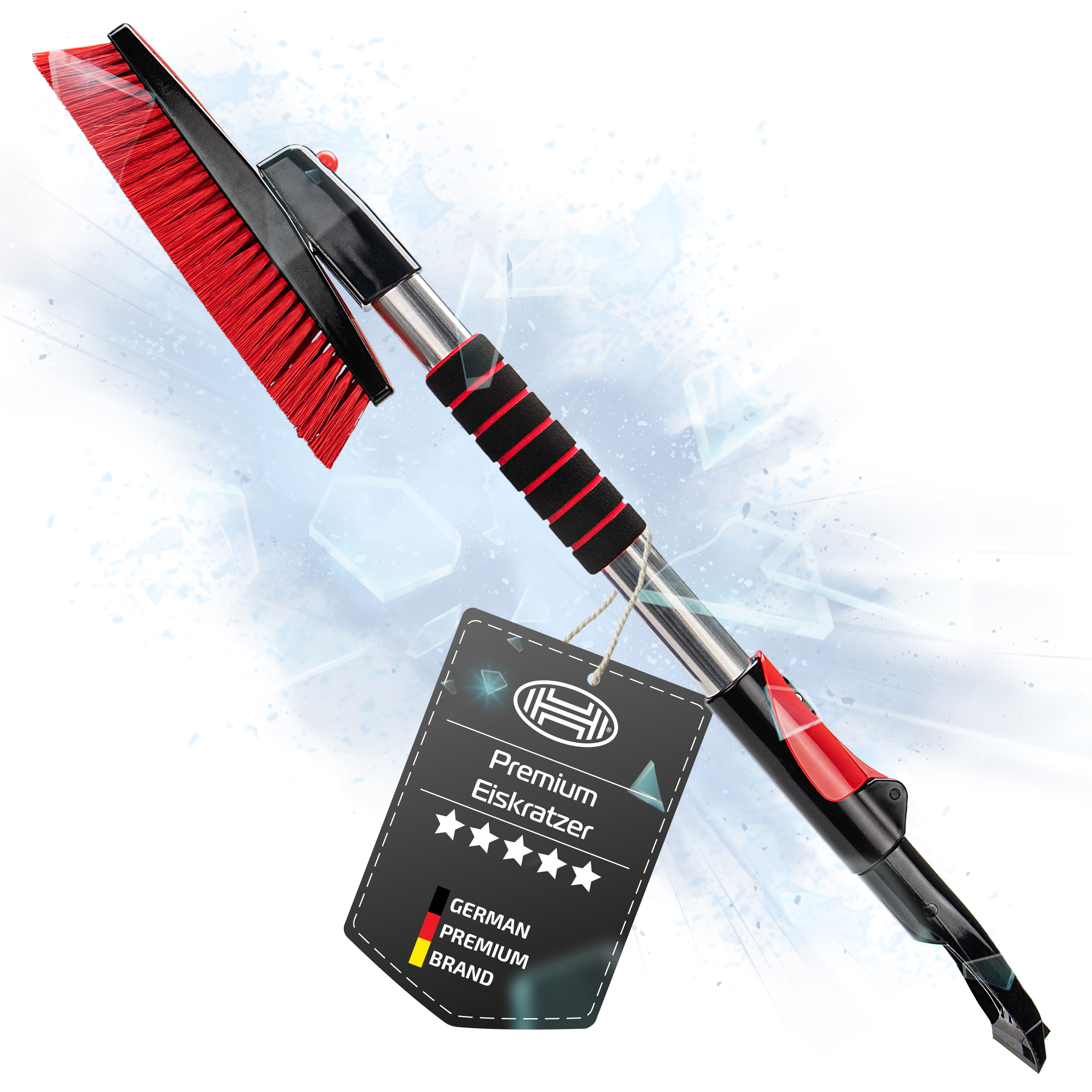 Teleskop-Schneebesen, Eiskratzer & Eisbrecher (3 in 1) | HEYNER® SnowStar XL PRO