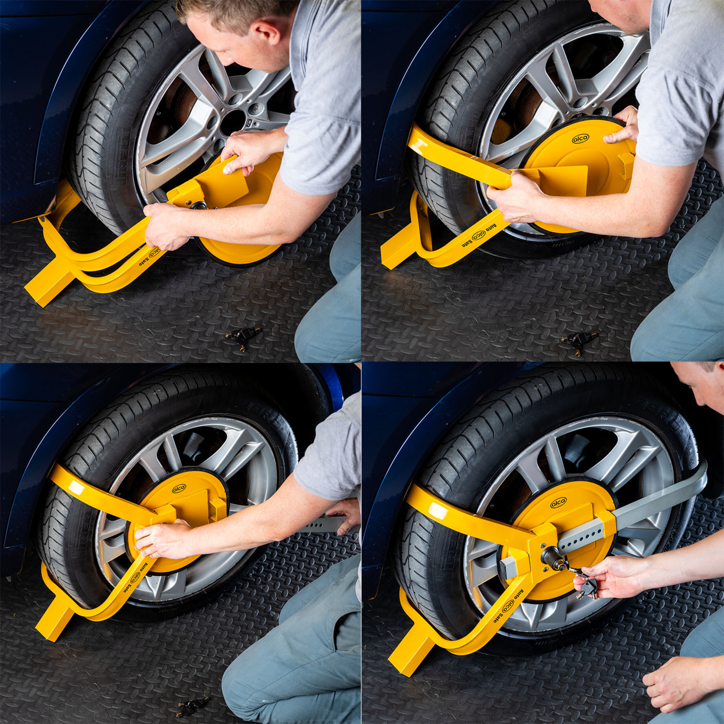 Radbolzenabdeckung für Radkralle | alca® AutoSafe PowerCover Plus