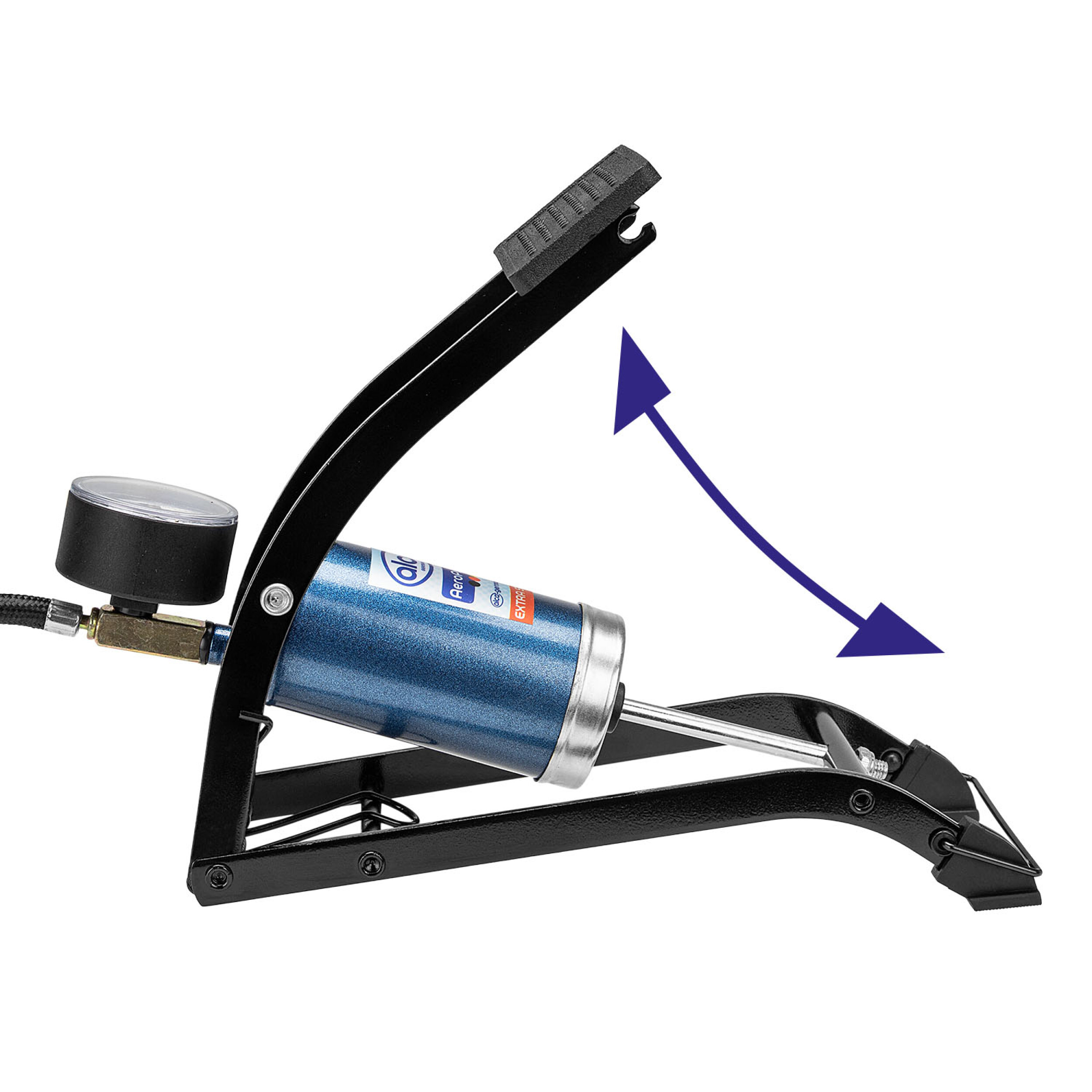 Hochleistungs-Fußpumpe mit Manometer | alca® AeroPump High Power