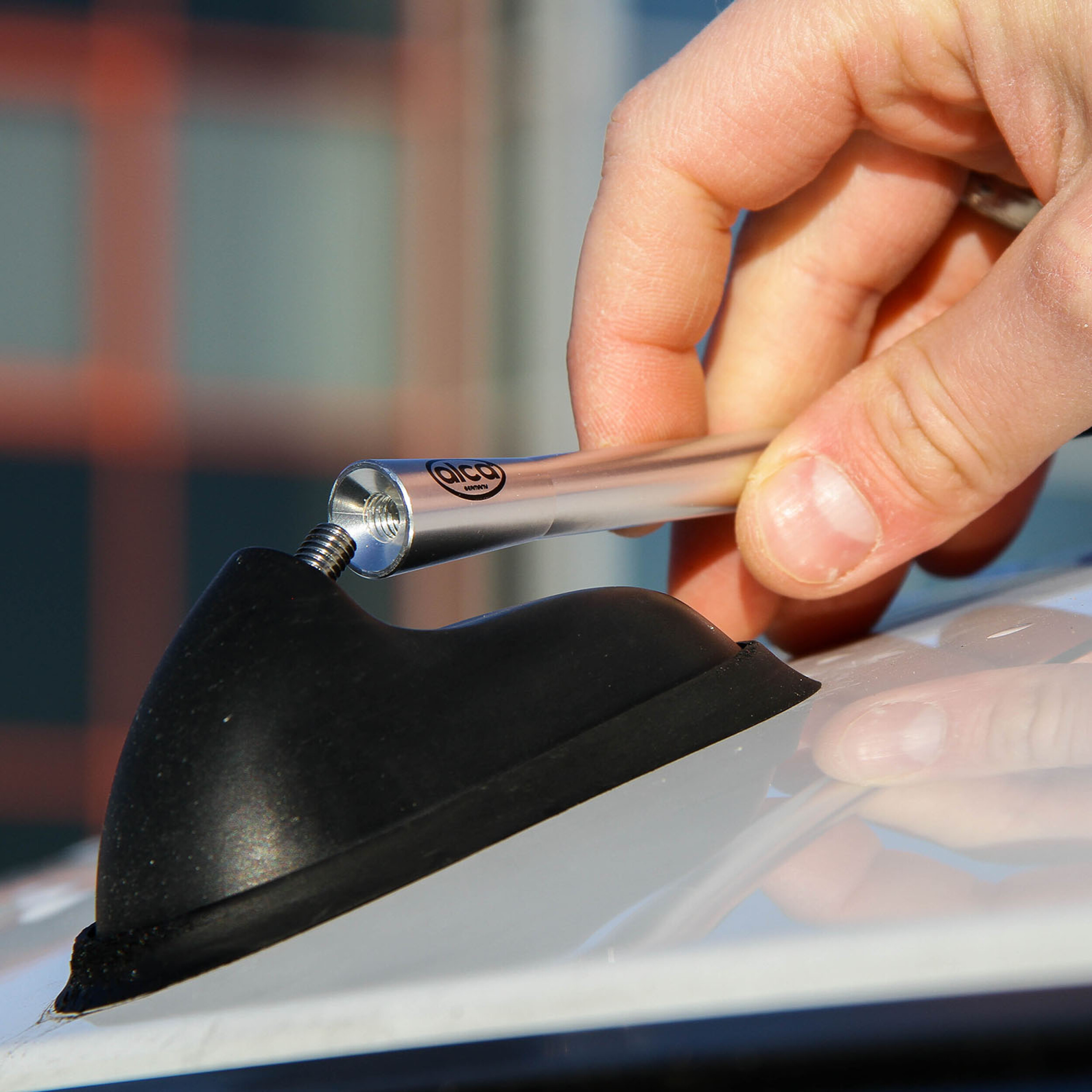 Antennen-Ersatzstab "Marder Stopp" | alca® Antenna 27cm Silver Metall