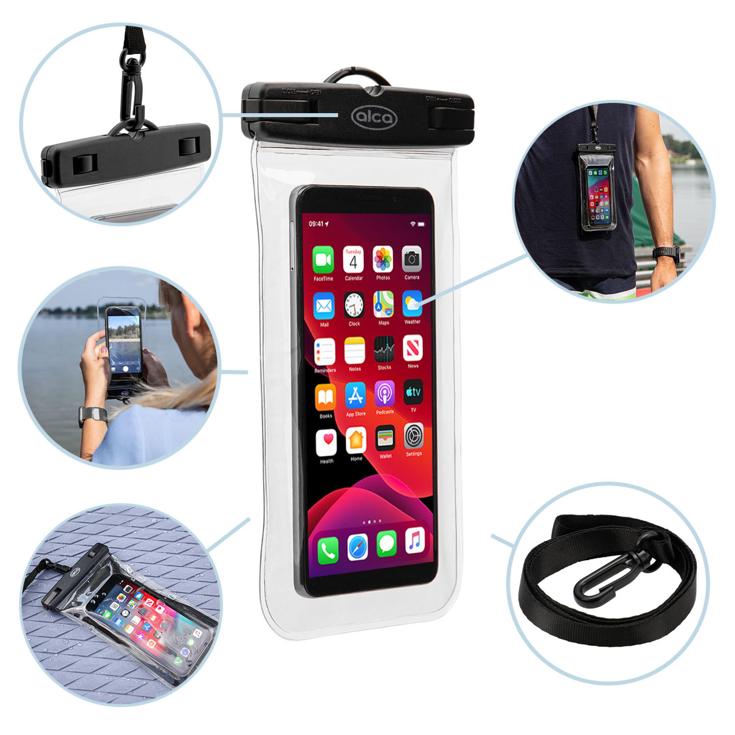 Wasserdichte Handyhülle (Schwimmend / Standard) | alca® AquaSafe PhoneBag