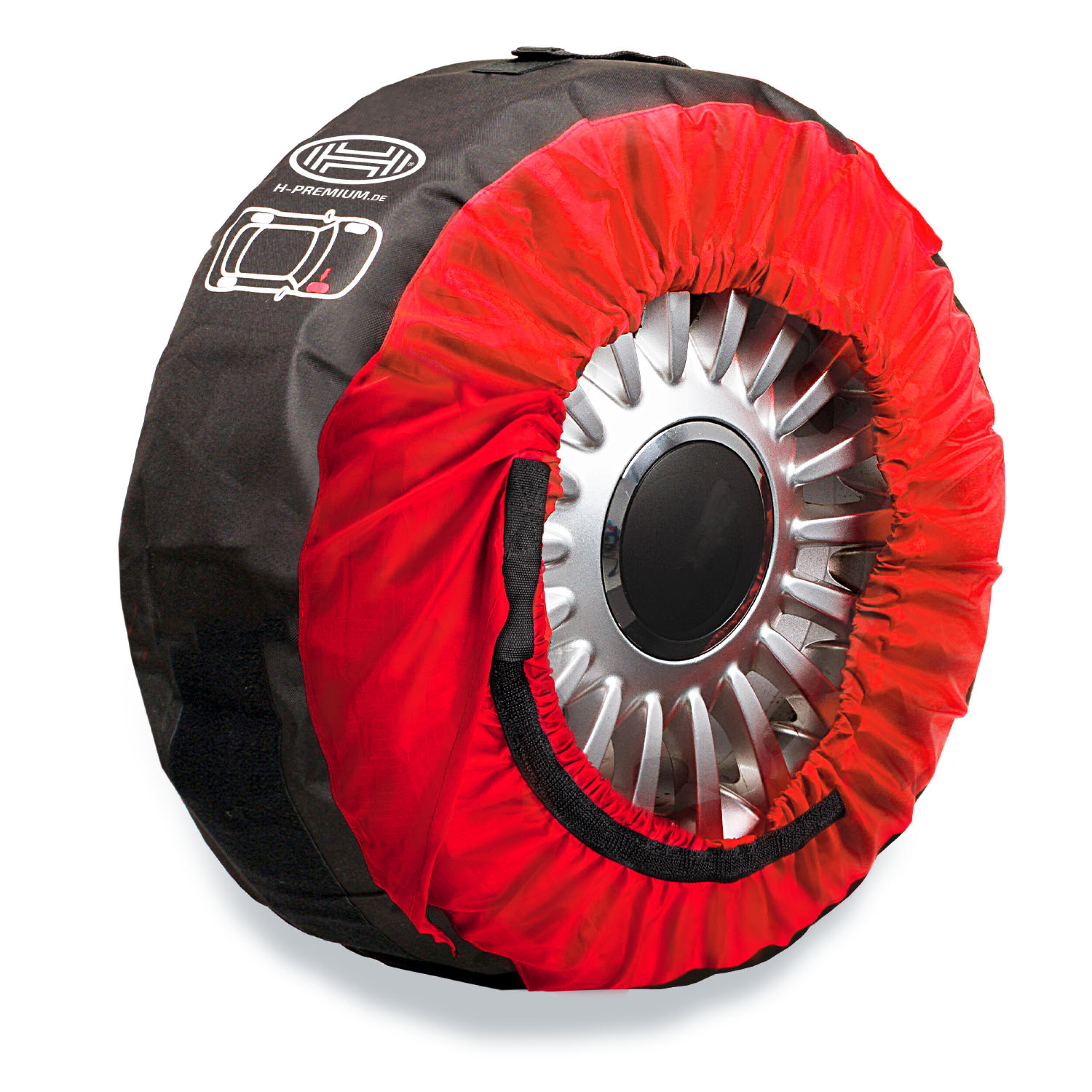 Set of 4 tire bags | HEYNER® Auto WheelStar PRO VELCRO