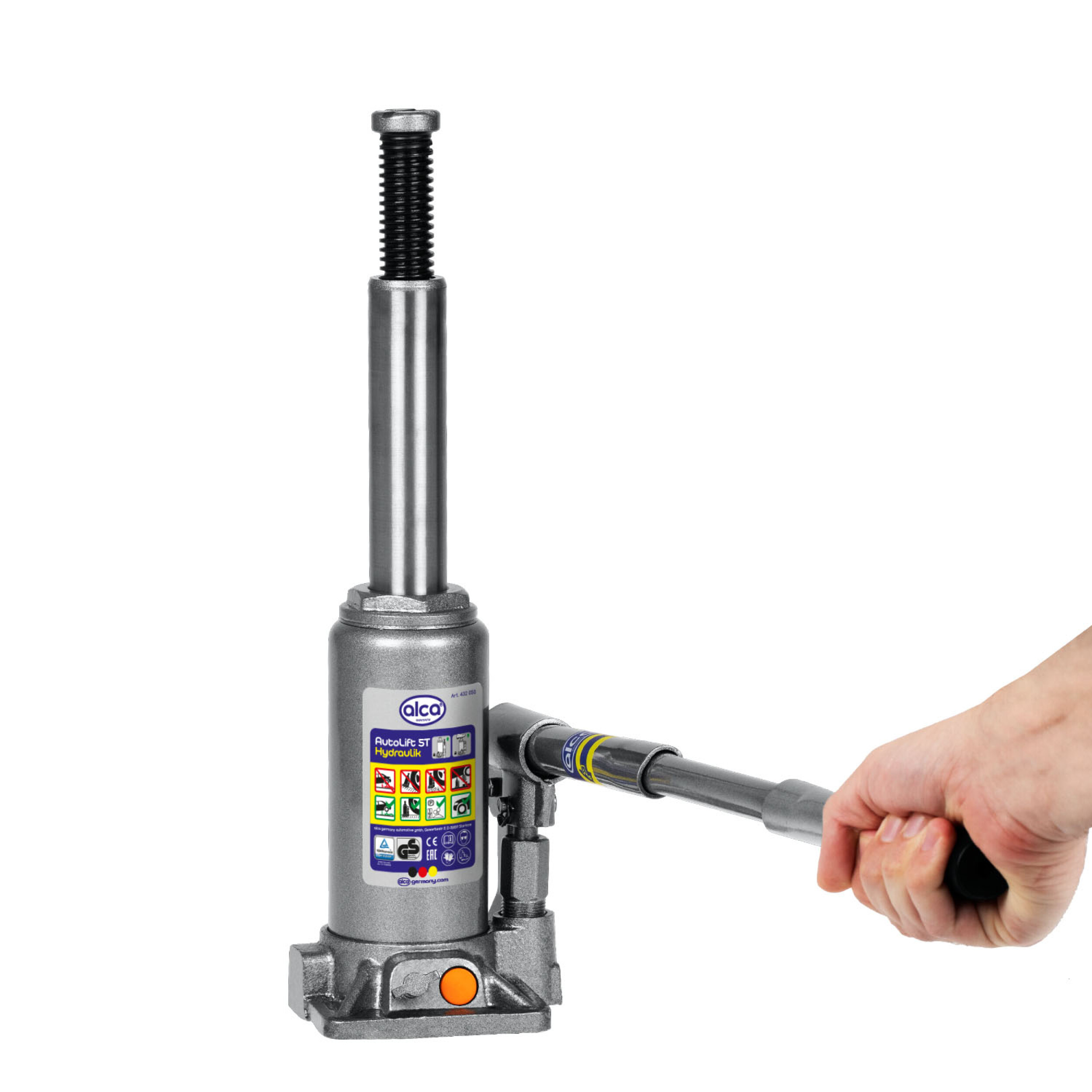 Hydraulischer Unterstellheber im Koffer | alca® Auto Lift Hydraulik 5t