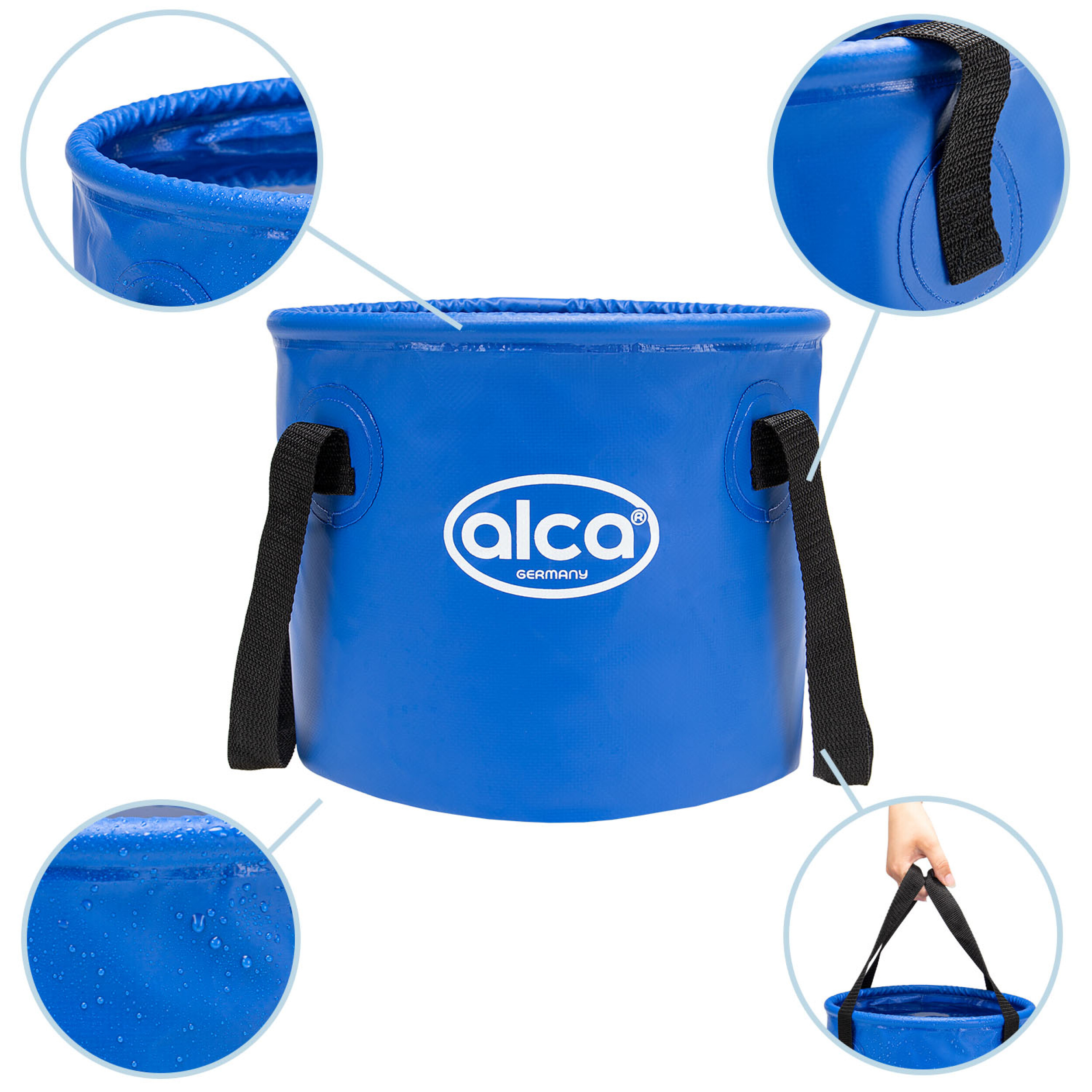 Foldable water bucket | alca® AquaMobil Kompakt Bassin 10 L