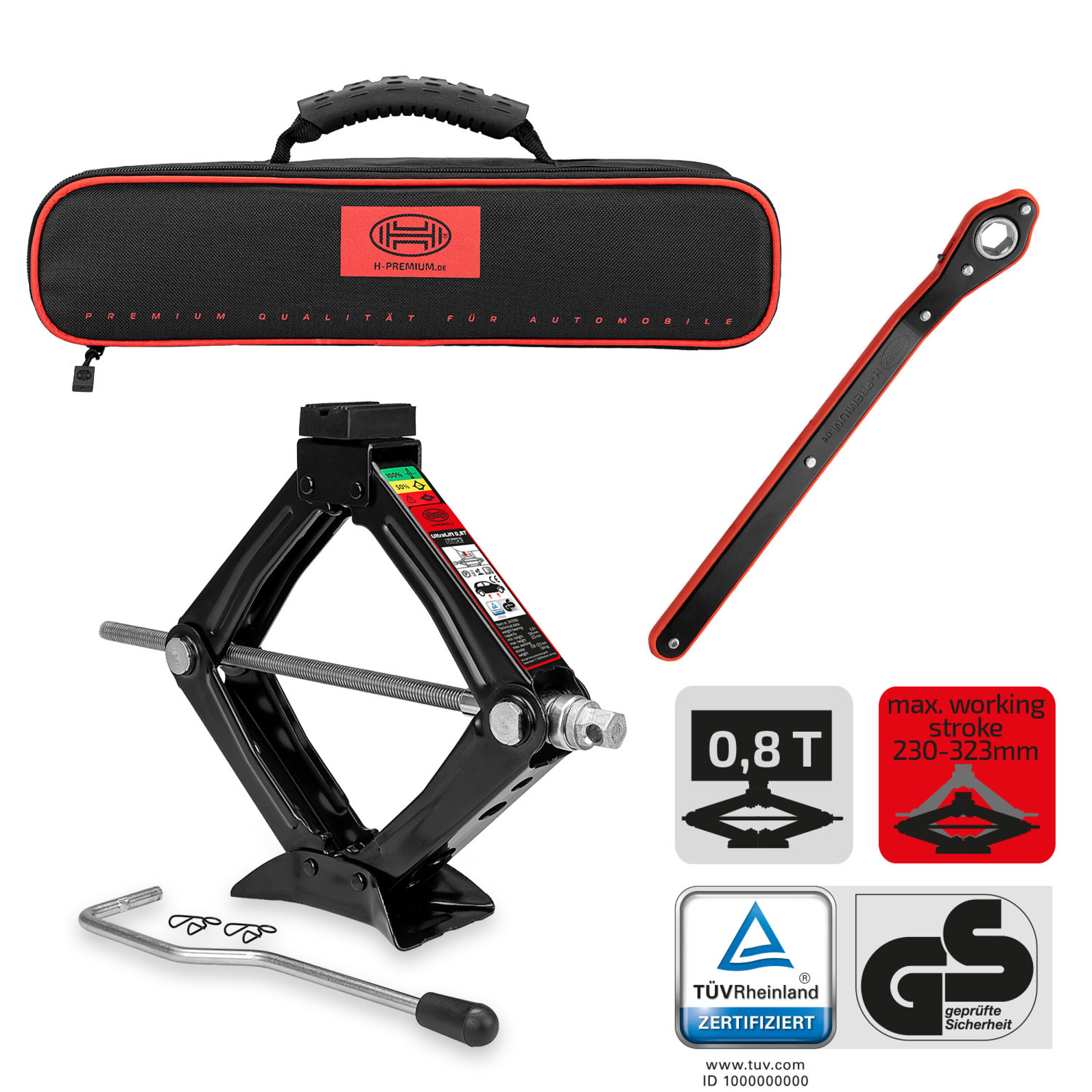 Scherenwagenheber 0,8t "Black Edition" | HEYNER® Ultra Lift XS PRO