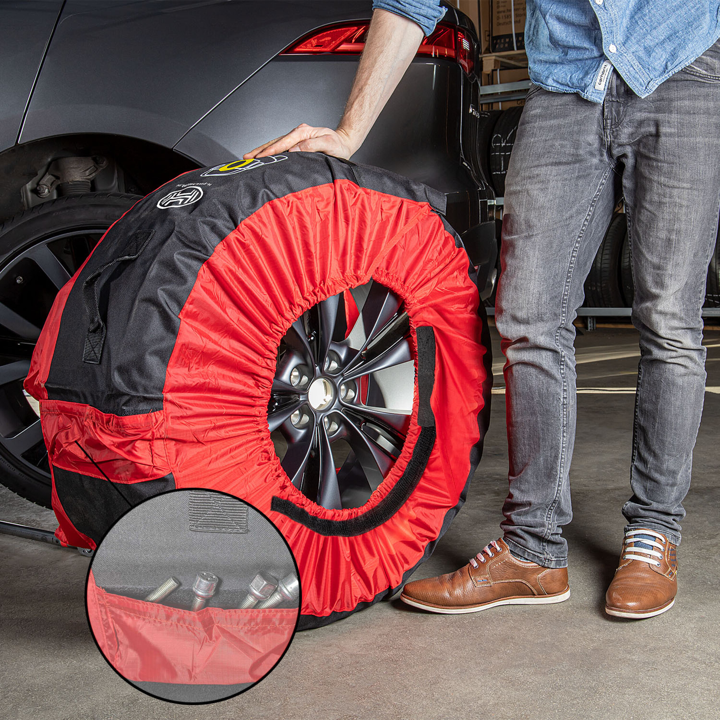 Set of 4 tire bags | HEYNER® Auto WheelStar PRO VELCRO
