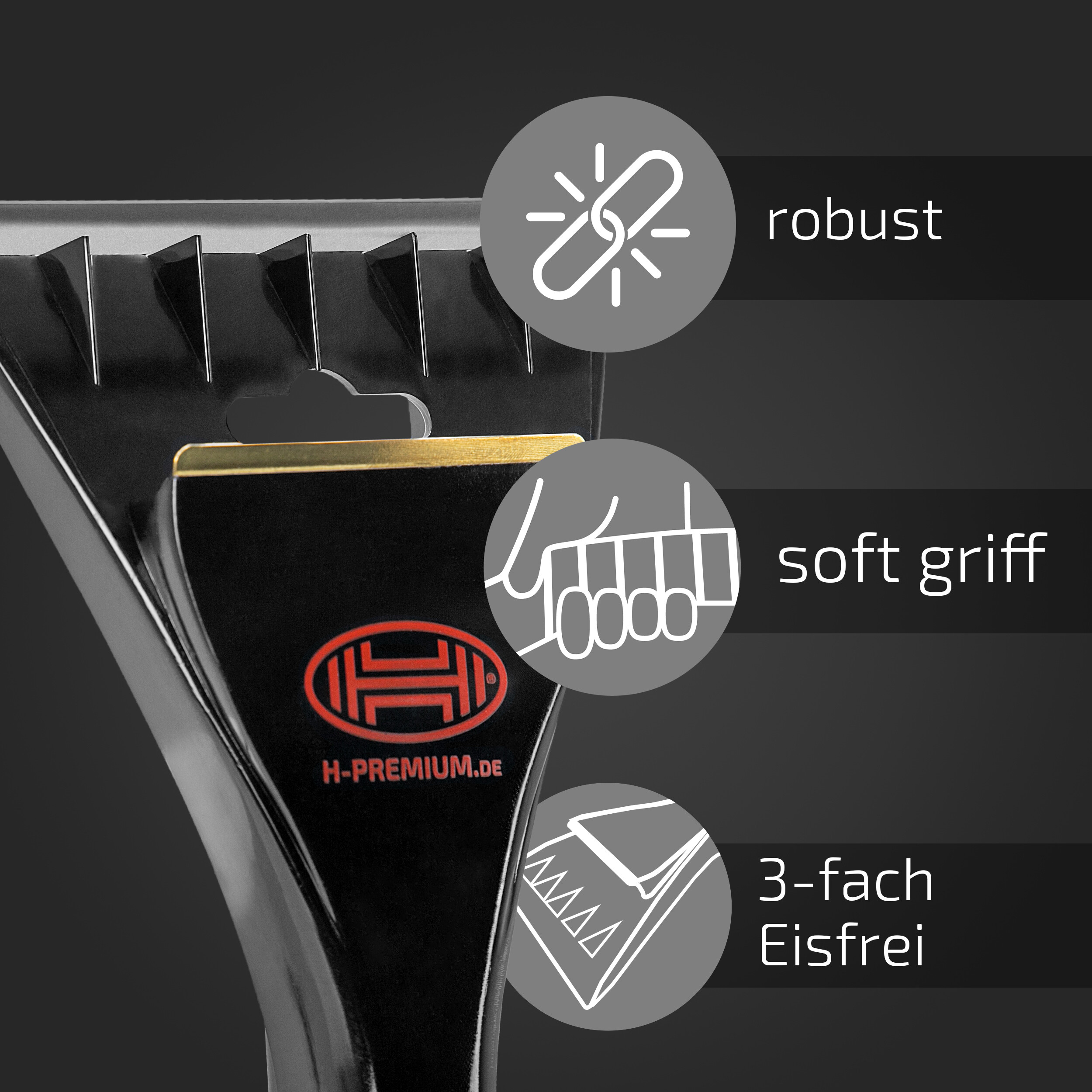 Eiskratzer mit Messingklinge | HEYNER® SnowStar S PRO