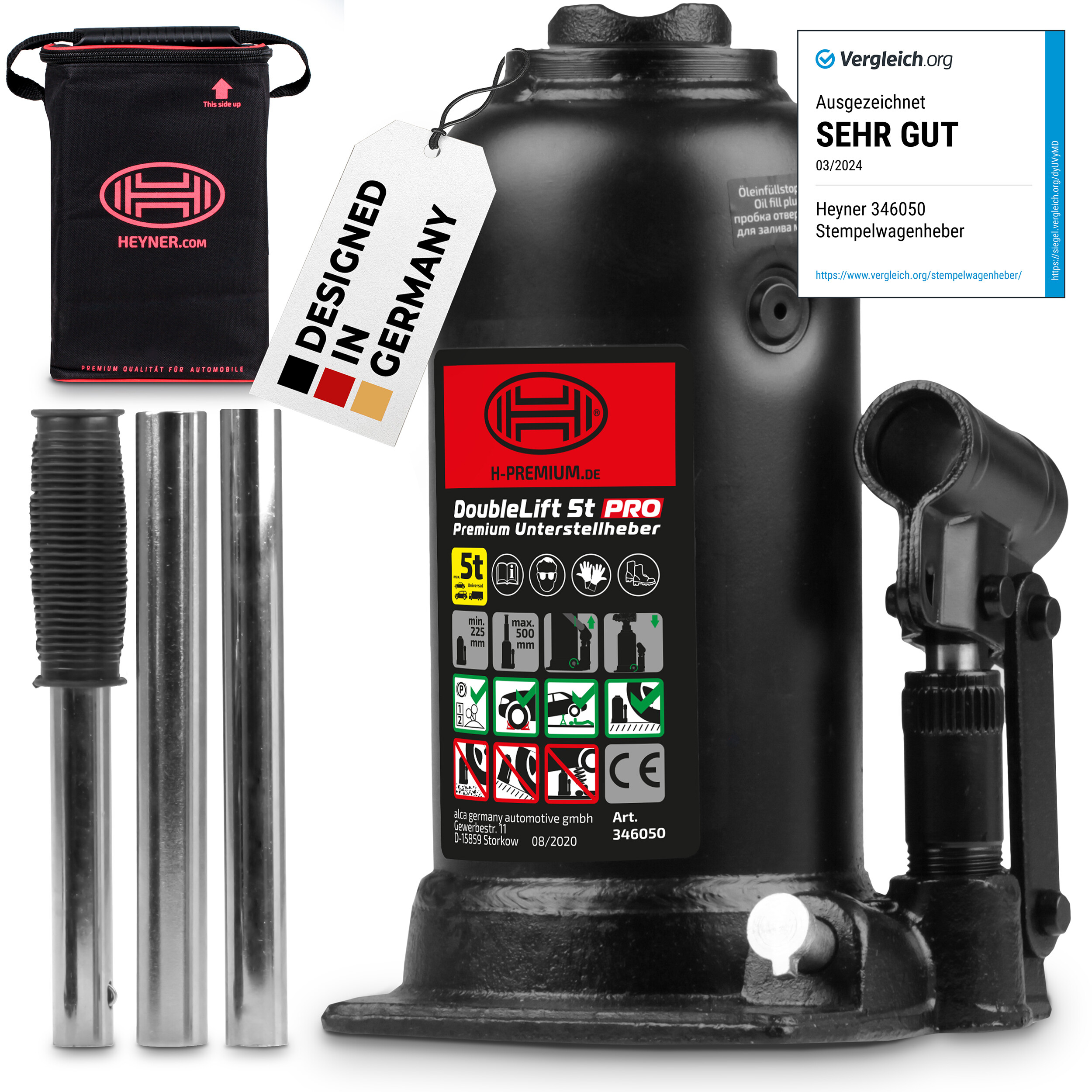 Hydraulischer Stempelwagenheber | HEYNER® DoubleLift 5t PRO