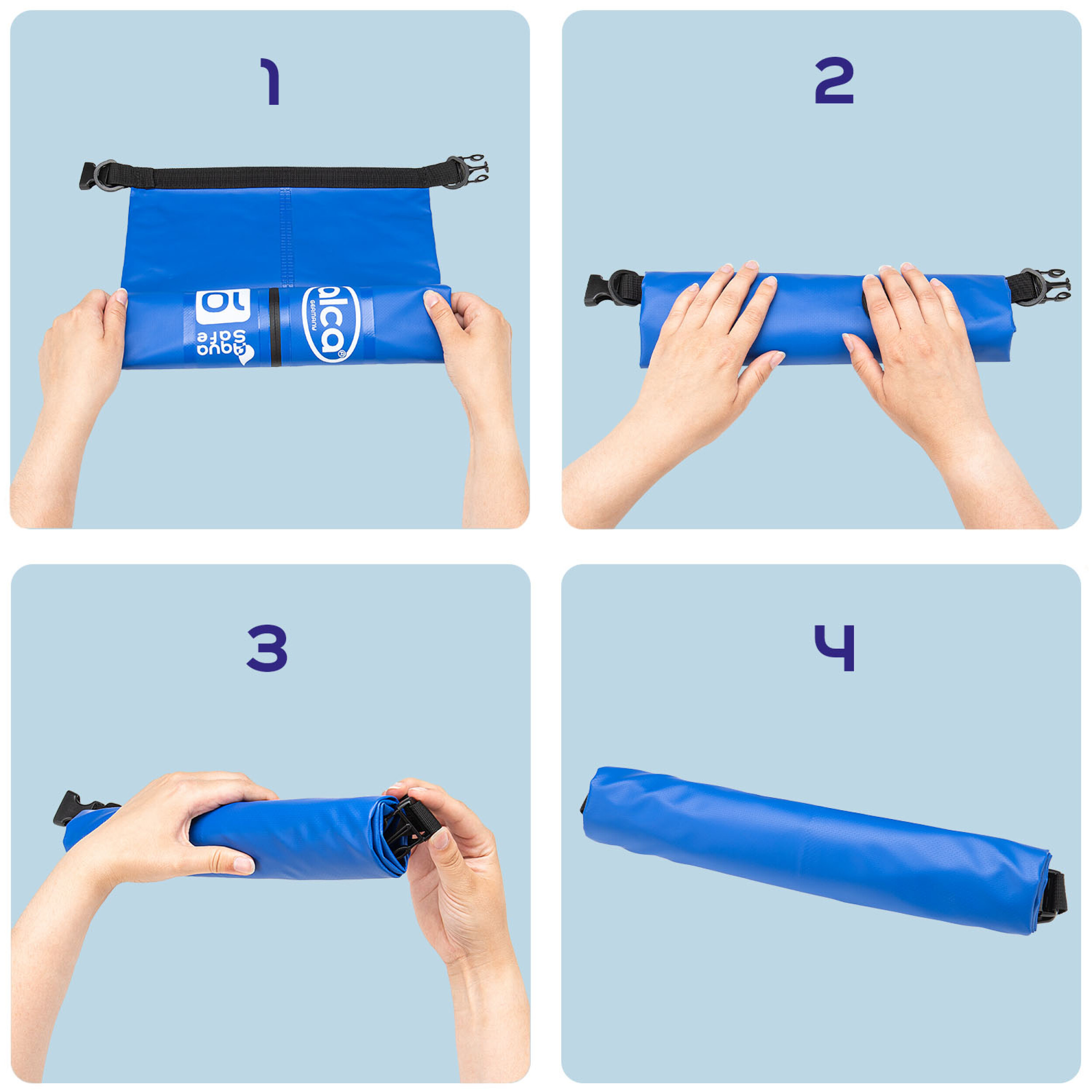 Waterproof dry bag with zippered pocket | alca® DRY BAG 10L