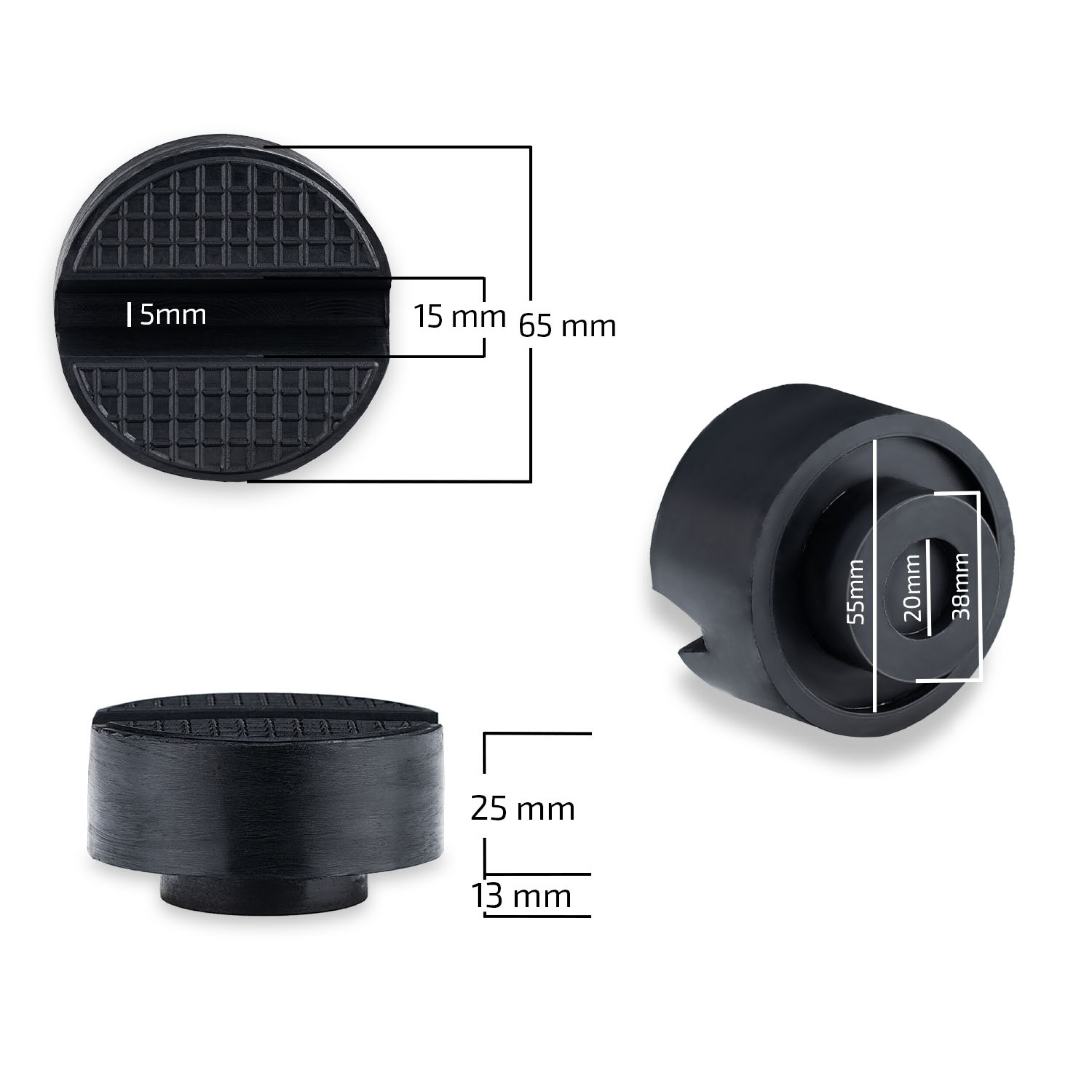 Gummiauflage für Rangierwagenheber universal | HEYNER® RubberPad PRO