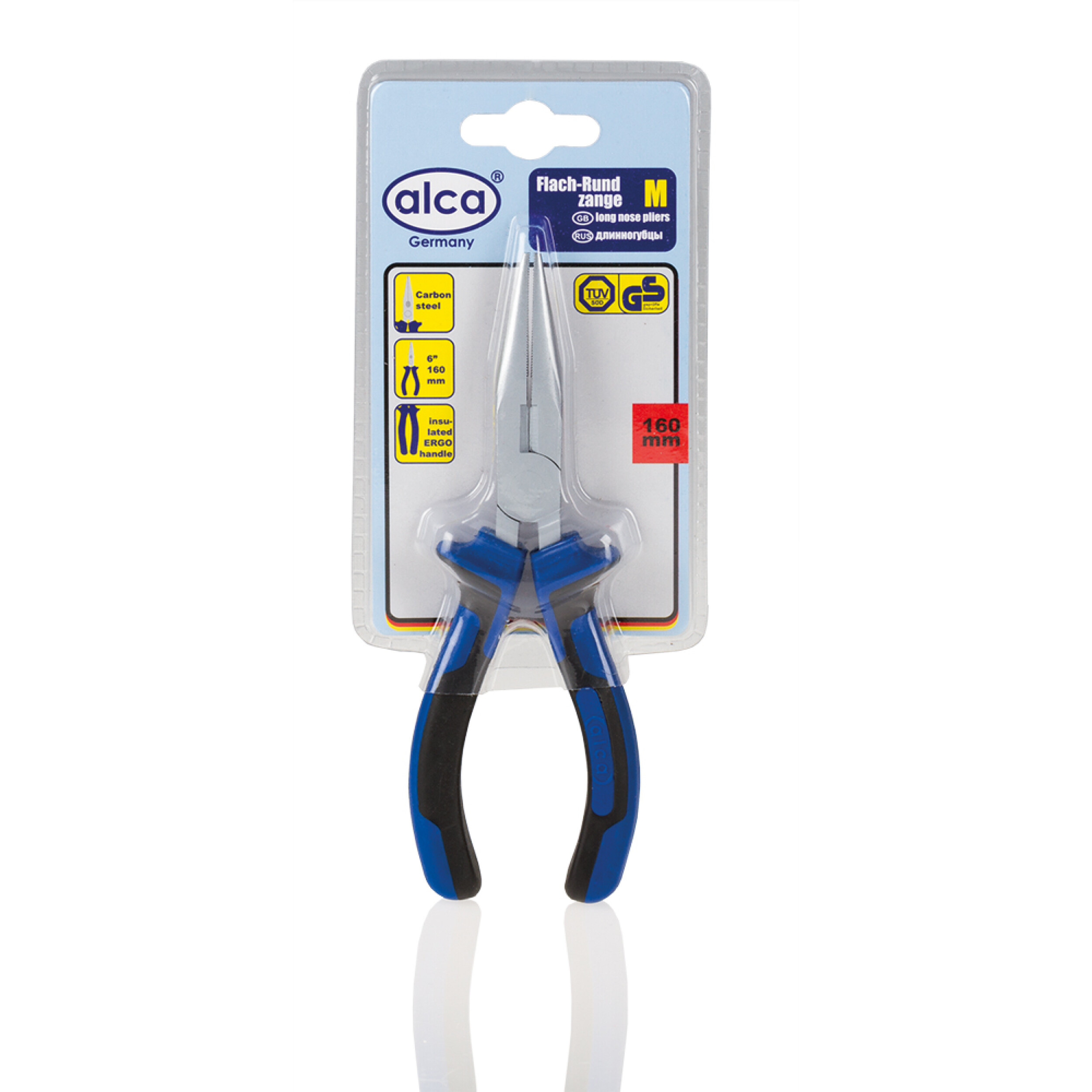 Flach-Rundzange | alca® Long Nose Plier M