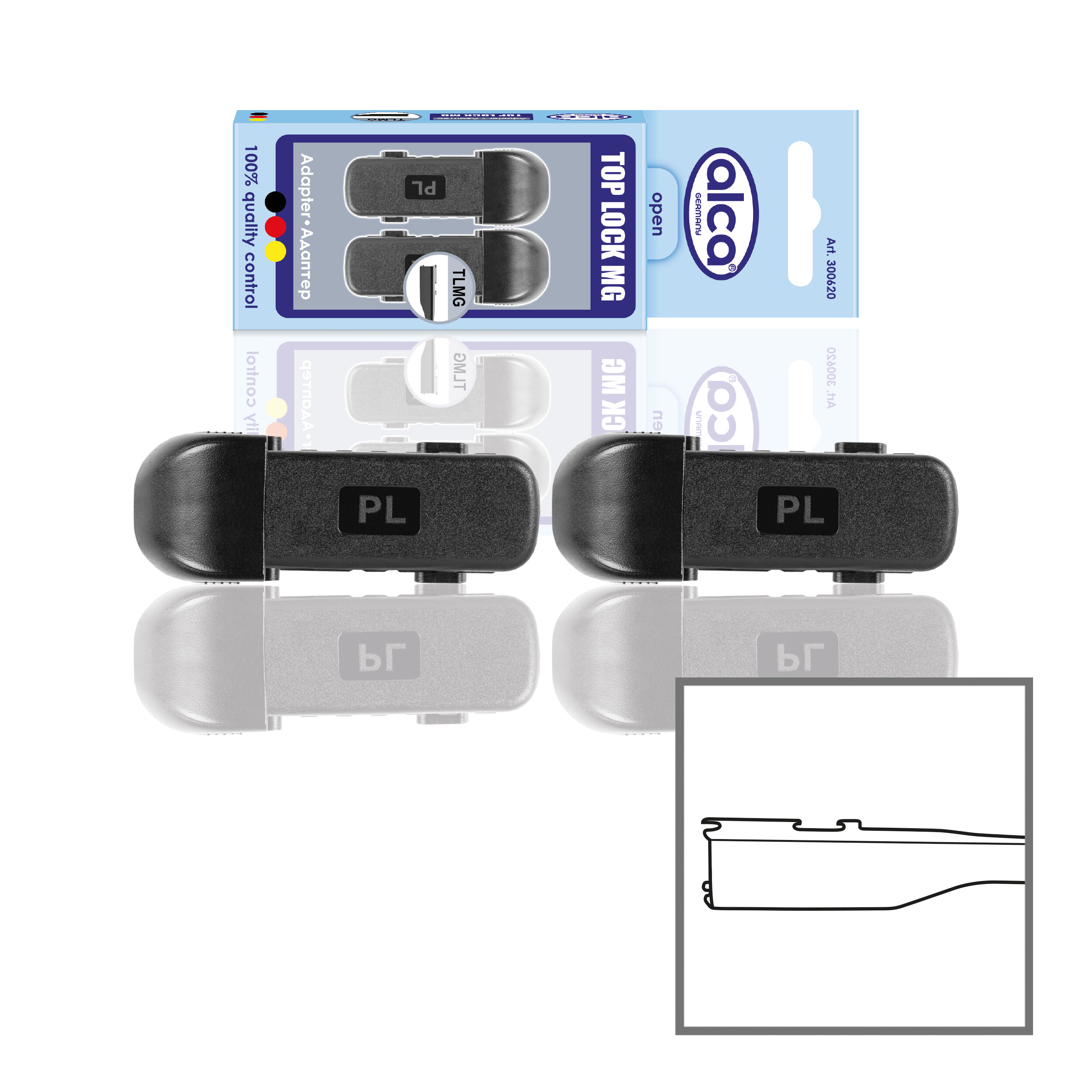 Adapter 2er-Set | alca® TOP LOCK MG
