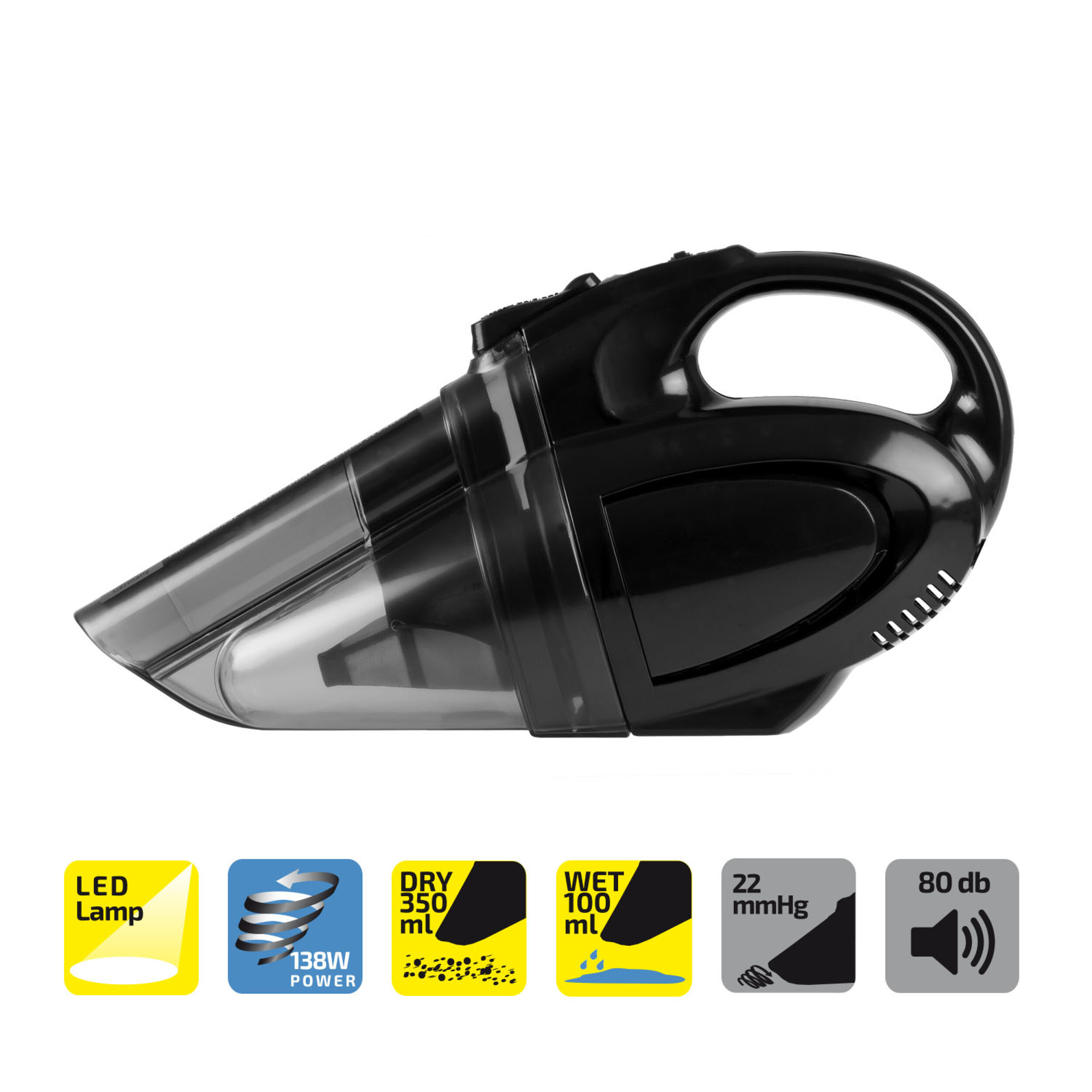 Centrifugal vacuum cleaner 12V 138W | HEYNER® CyclonicPower PRO