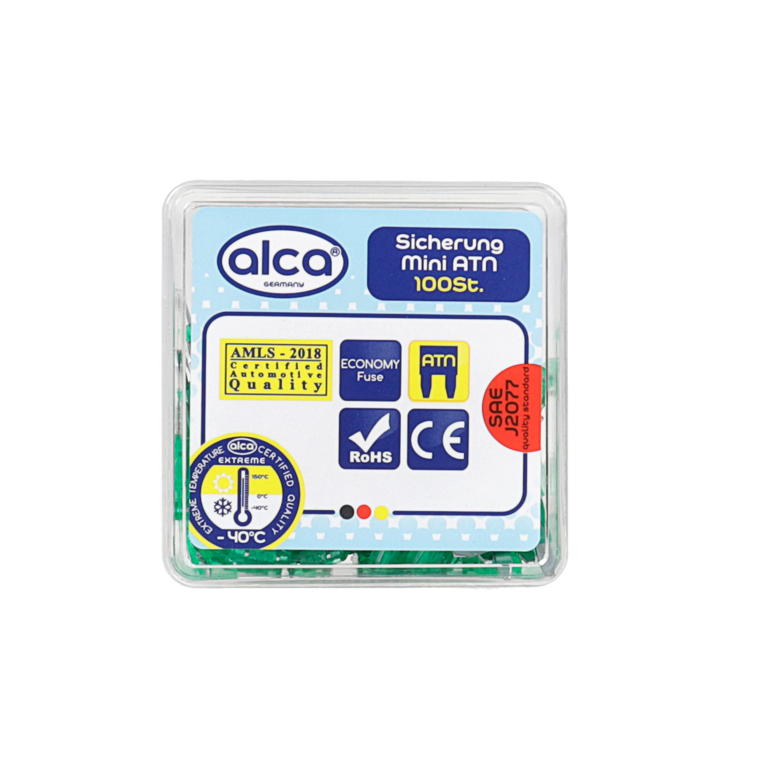 Mini-Sicherungen 100 Stück | alca® Fuse ATN 30A E