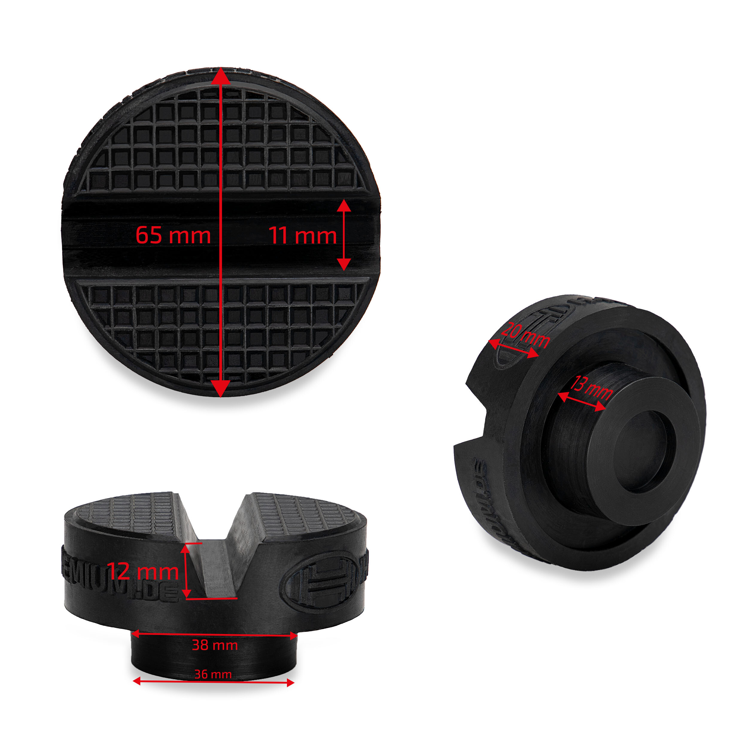 Rubber pad for Art. 347020 | HEYNER® TrolleyPad PRO