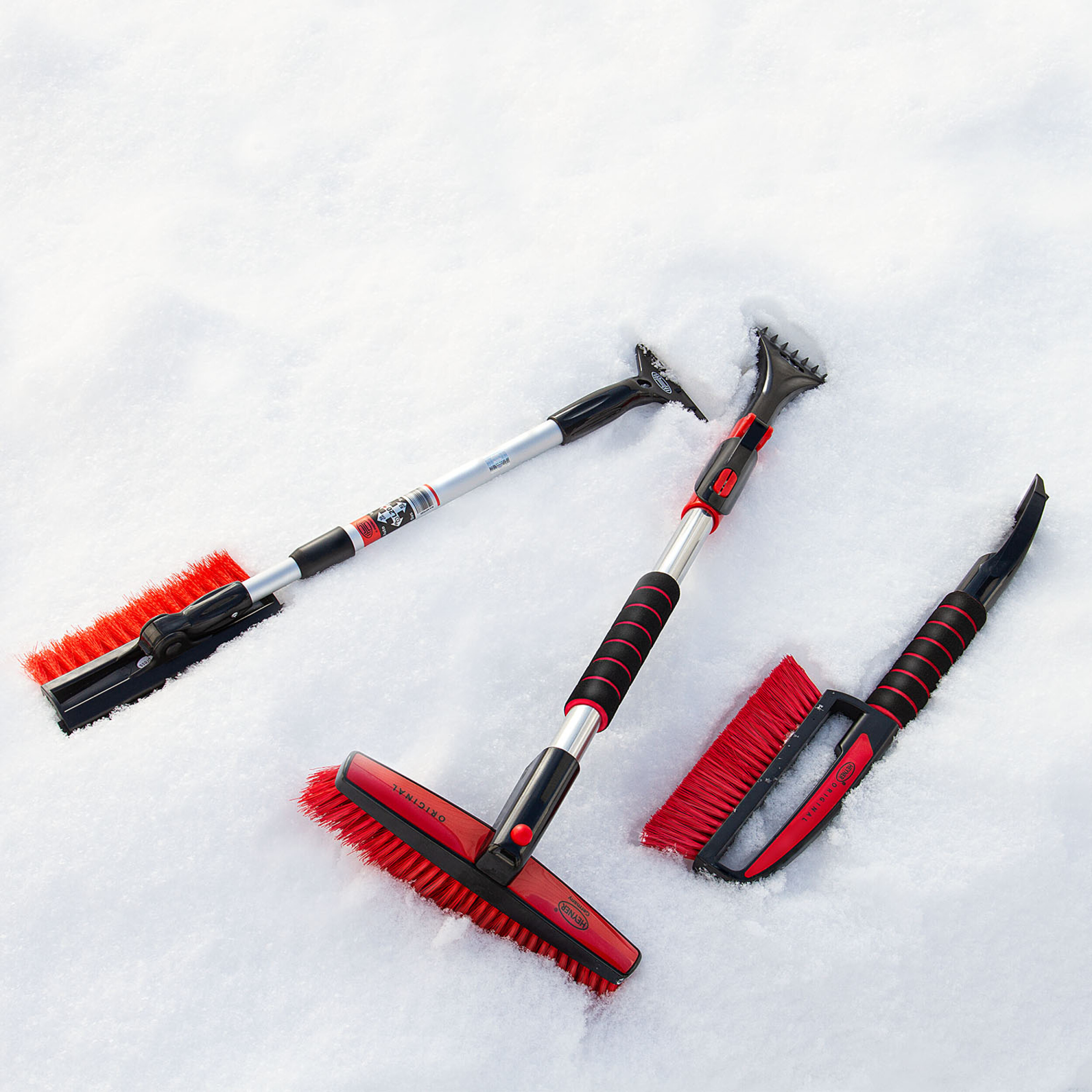 Teleskop-Schneebesen, Eiskratzer & Eisbrecher (3 in 1) | HEYNER® SnowStar XL PRO