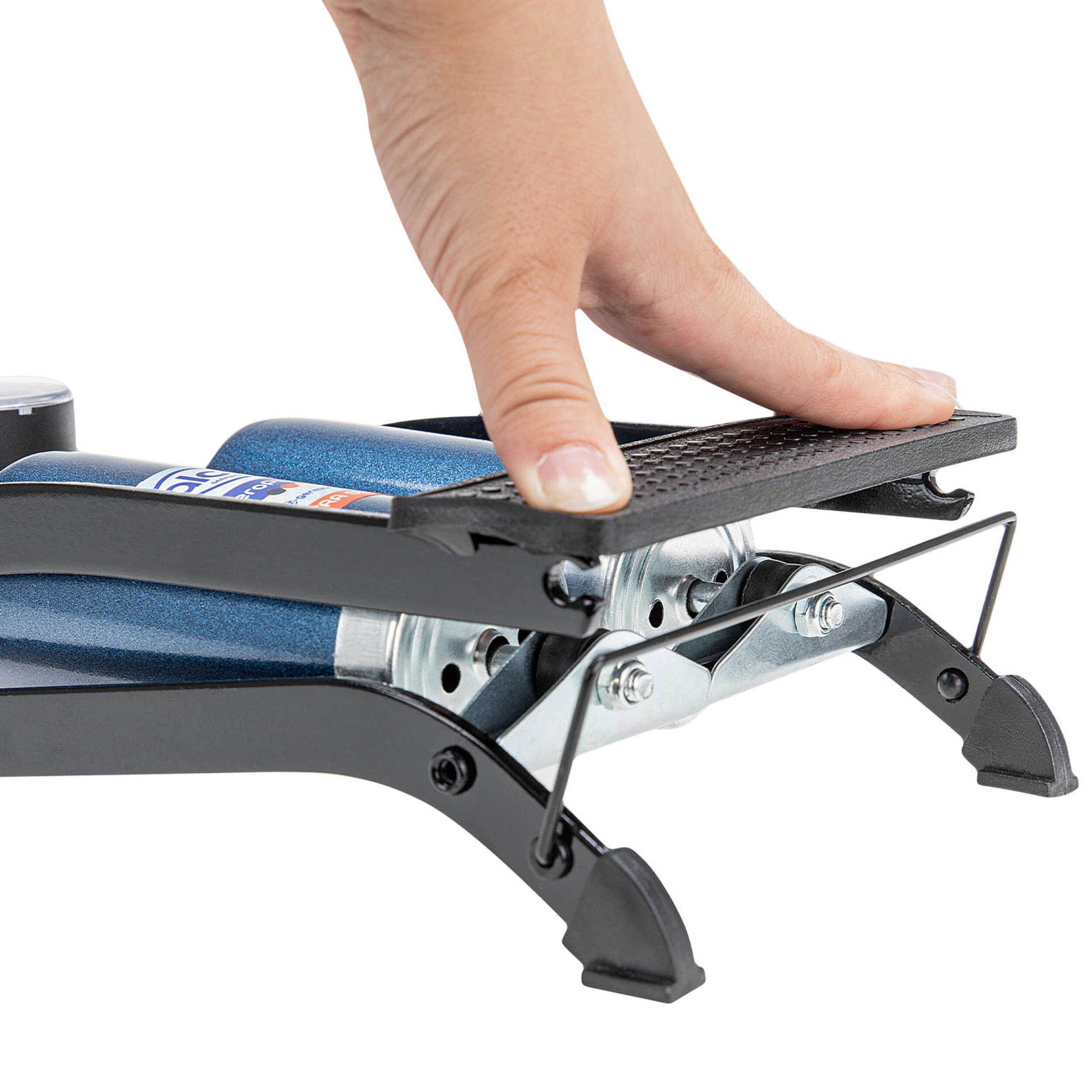 Hochleistungs-Fußpumpe Manometer | alca® AeroPump 2 Cylinder